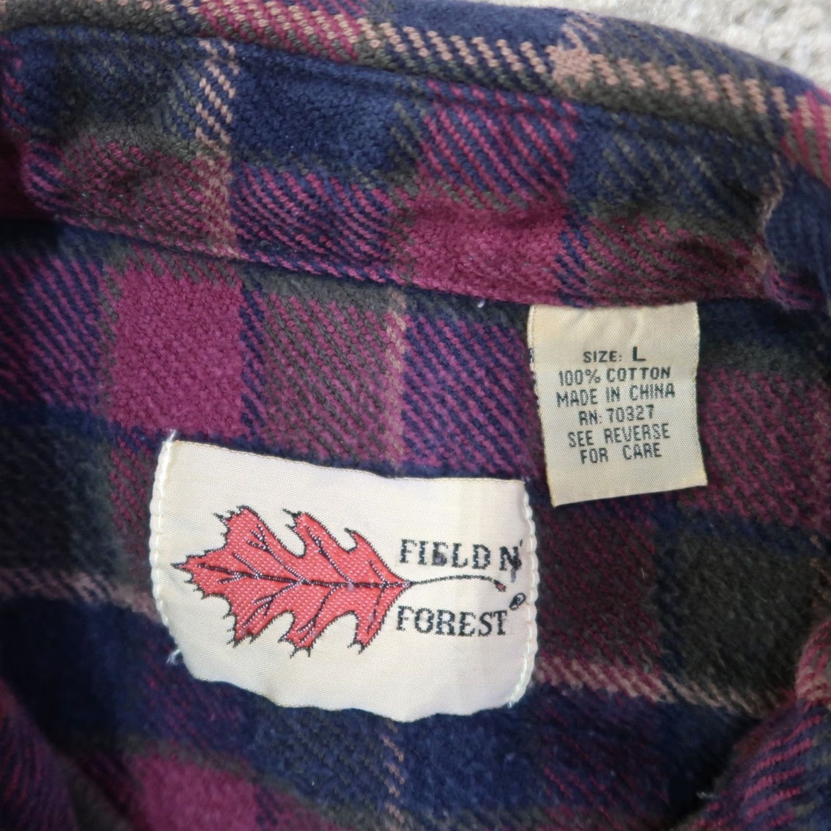 Vintage Field N' Forest Flannel Shirt Long Sleeve Snap Button Front Men's Large Plaid Size US L / EU 52-54 / 3 - 3 Thumbnail