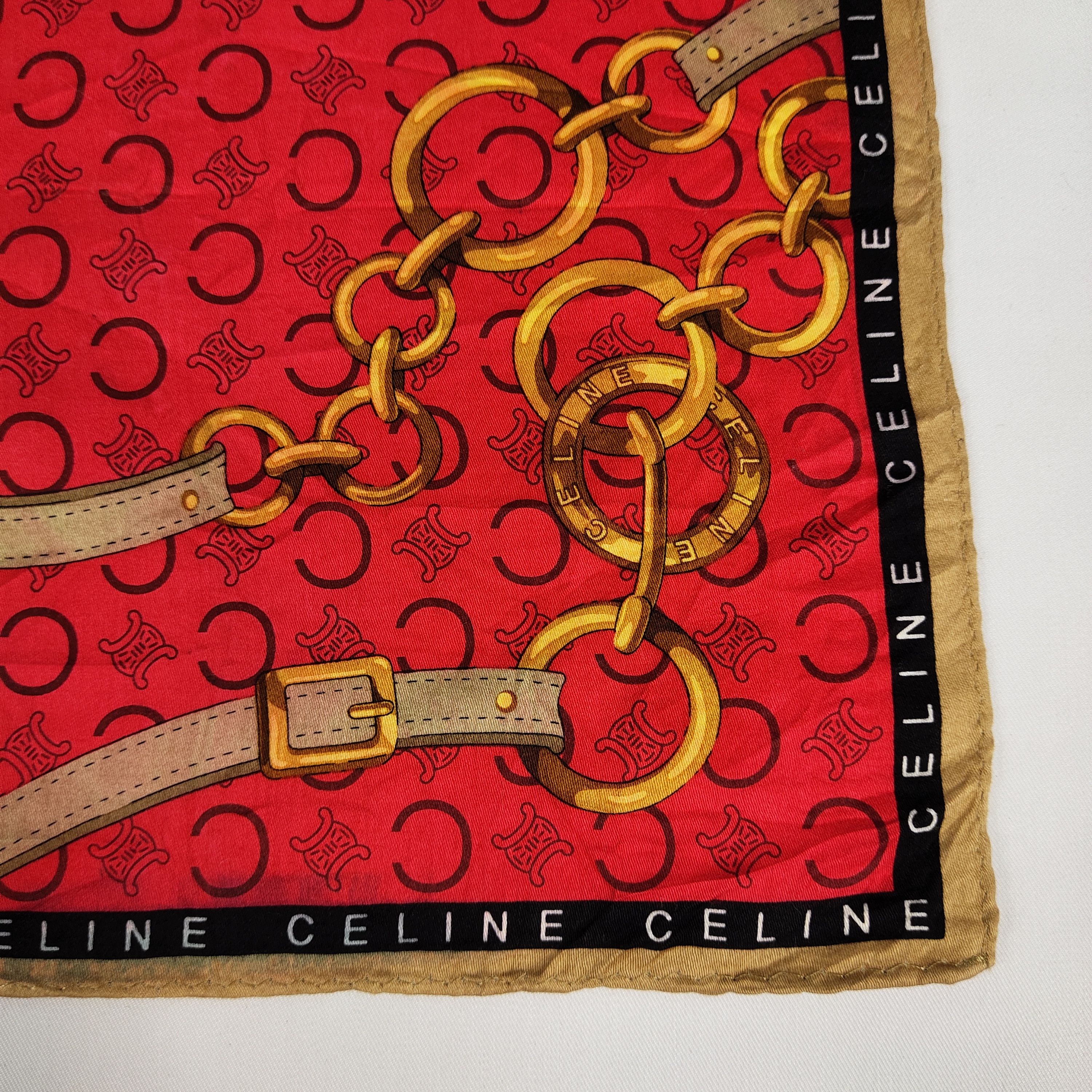 Celine × Vintage Celine Handkerchief / Neckerchief / Bandana FZ351 Size ONE SIZE - 5 Thumbnail
