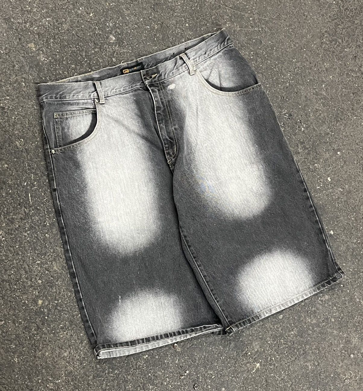 Vintage Y2k baggy fit faded black jorts hype rare southpole skater Size US 36 / EU 52 - 1 Thumbnail