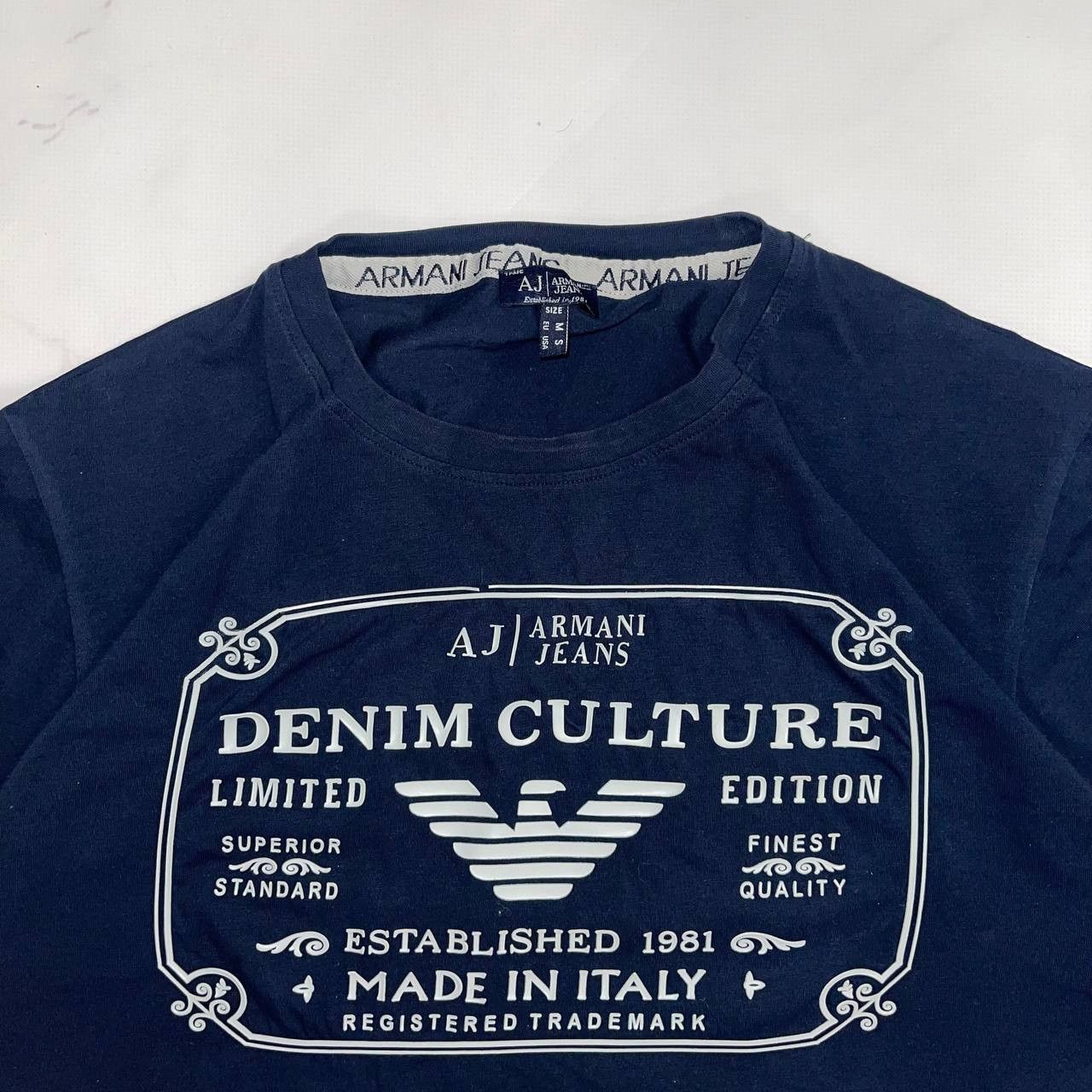 Emporio Armani Emporio Armani T Shirt Big Logo Size S Navy BLue Size US S / EU 44-46 / 1 - 4 Thumbnail