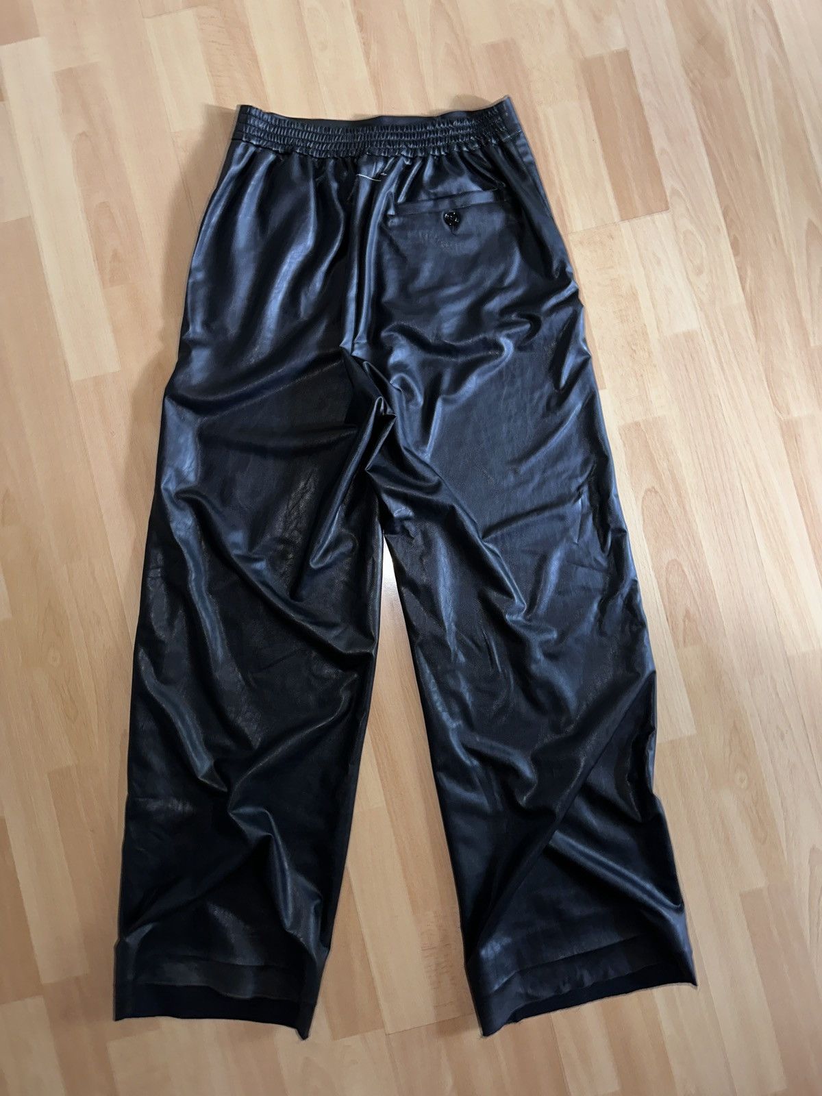 MM6 Hybrid Waist Vegan Leather Pants Size US 44 / EU 60 - 2 Thumbnail