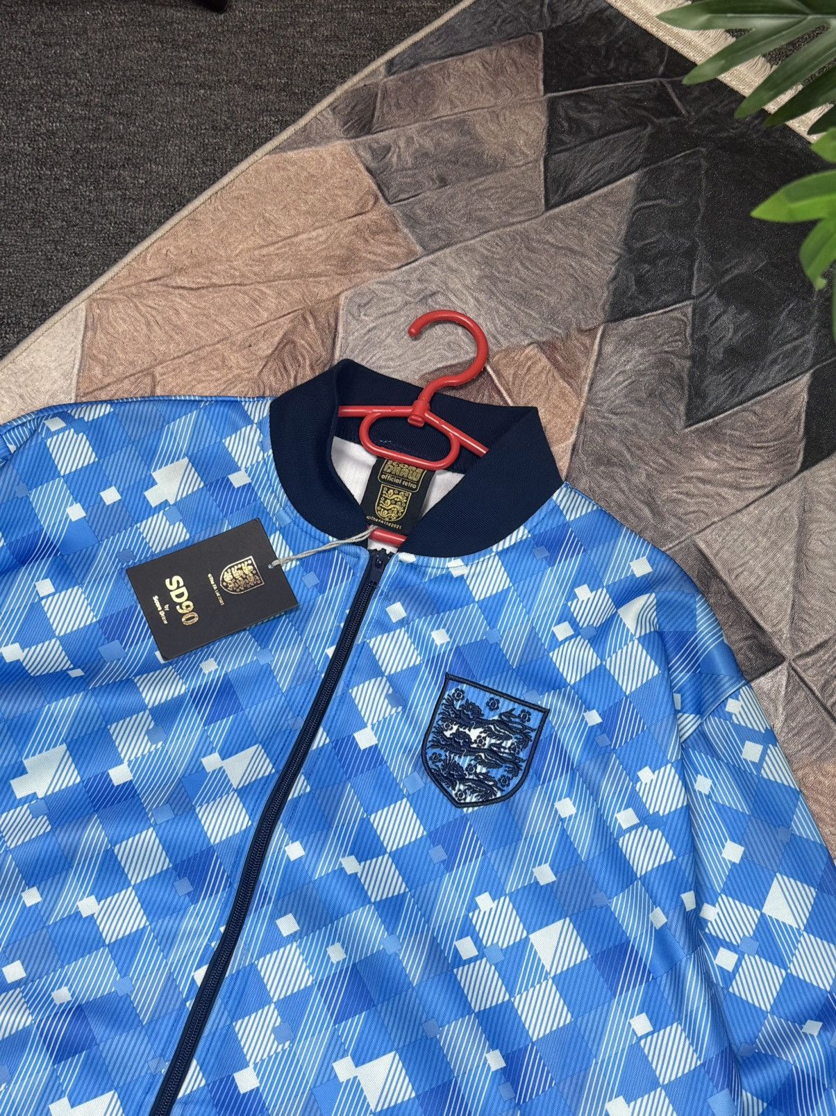 Japanese Brand Score Draw England 1990 Empire Third Track Jacket Size XL Size US XL / EU 56 / 4 - 18 Thumbnail