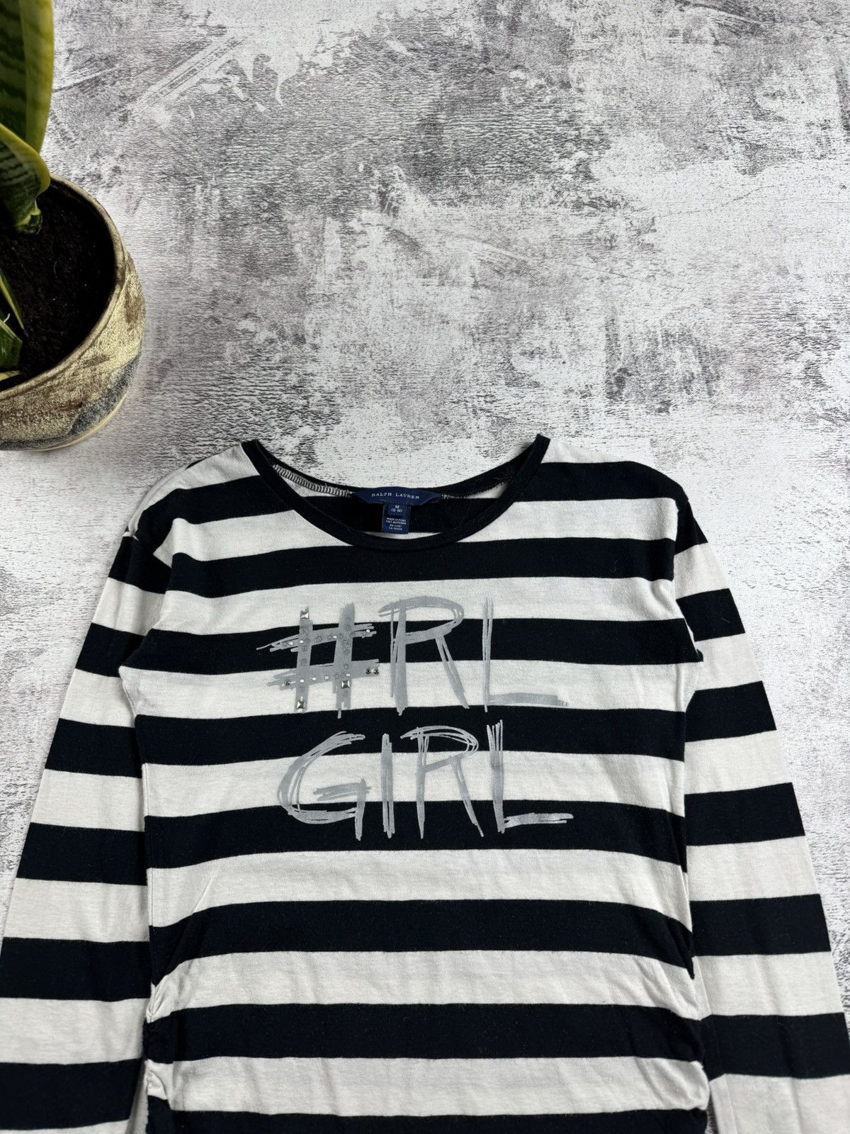 Ralph Lauren Polo Ralph Lauren Striped Longsleeve Pullover Sweatshirt Size S / US 4 / IT 40 - 6 Thumbnail