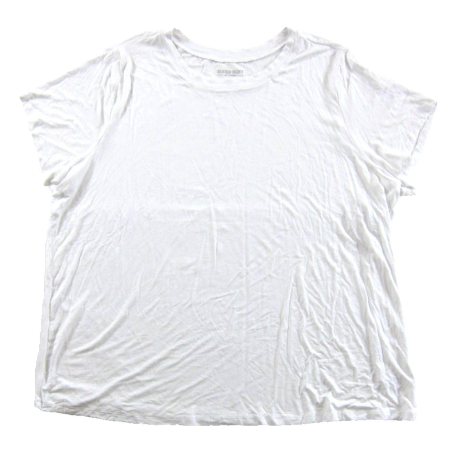 Torrid VINTAGE NWT TORRID White Jersey Knit Stretch Perfect Super Soft Crew Neck Tee T-Shirt 4X Size XXL / US 16-18 / IT 52-54 - 2 Thumbnail
