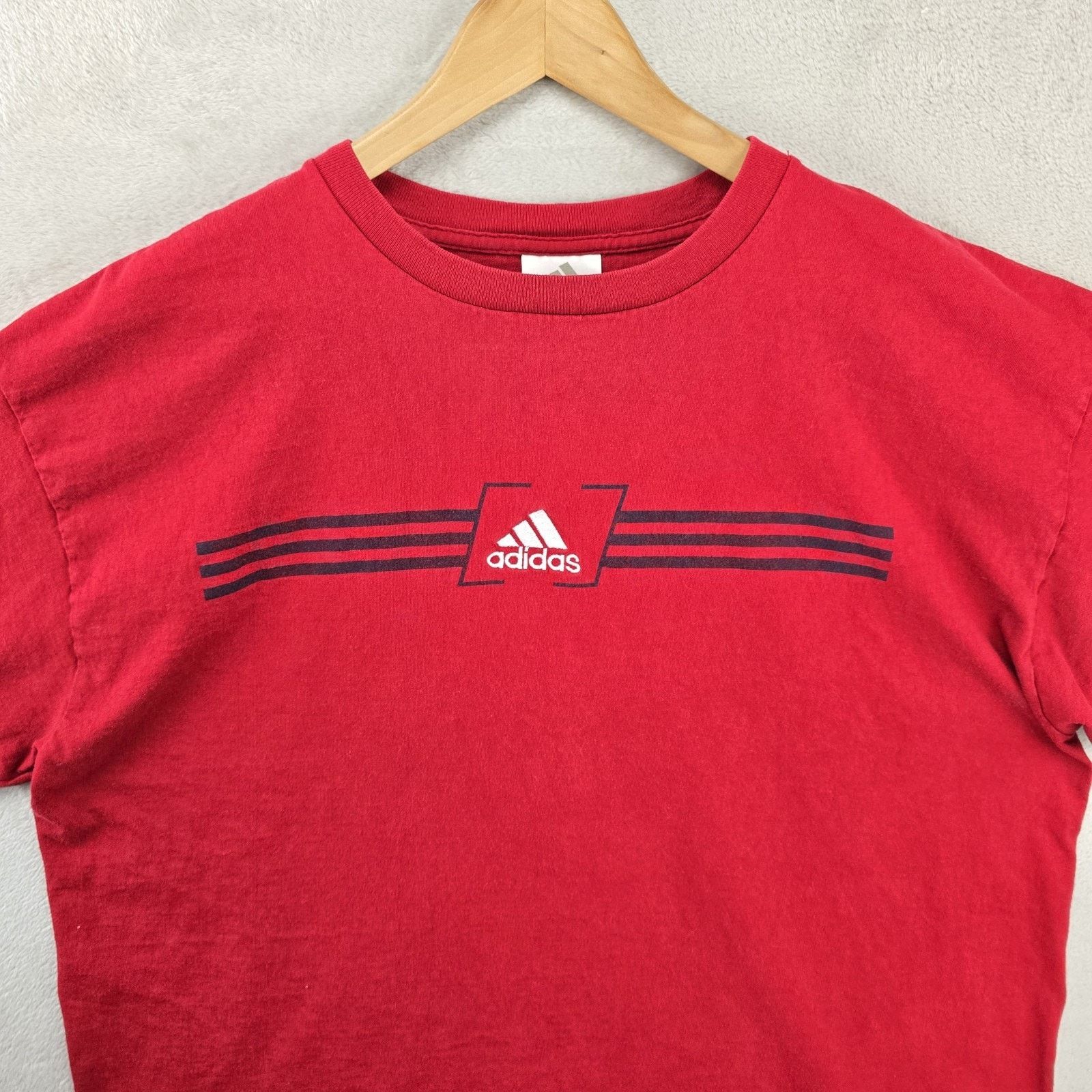 Adidas Vintage Adidas Shirt Mens XL Embroidered Logo 3 Stripes Y2K Size US XL / EU 56 / 4 - 2 Thumbnail
