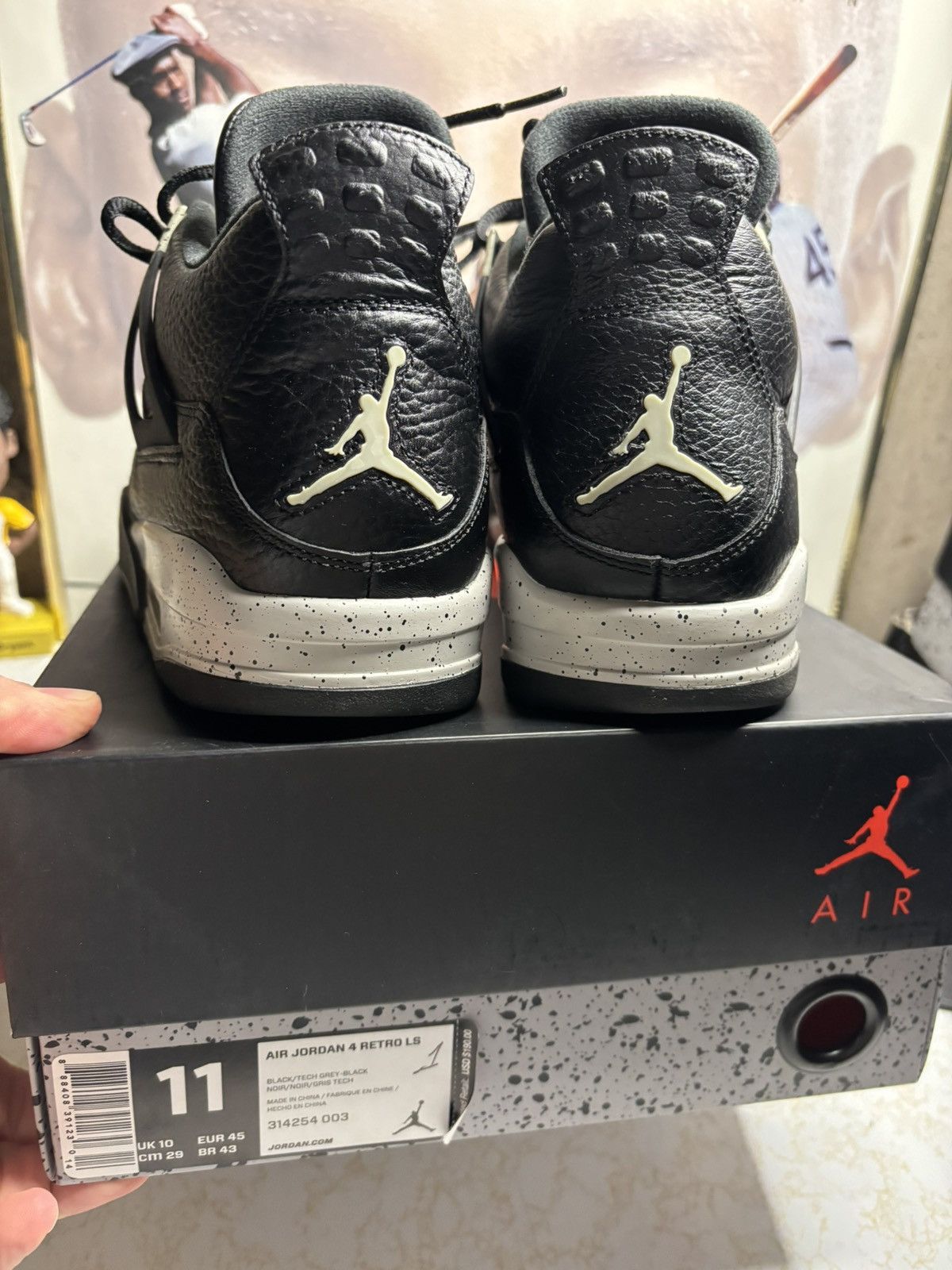 Jordan Brand Air Jordan 4 Retro LS 2015 Oreo 2015 Size US 11 / EU 44 - 7 Thumbnail
