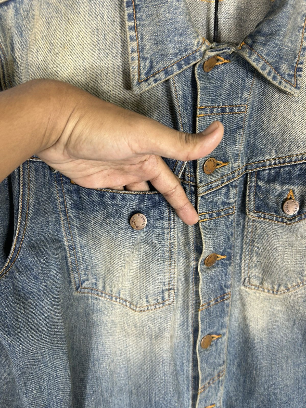 Nudie Jeans Nudie Jeans Organic Denim Jacket Men’s Blue Trucker Jacket Size US M / EU 48-50 / 2 - 7 Thumbnail