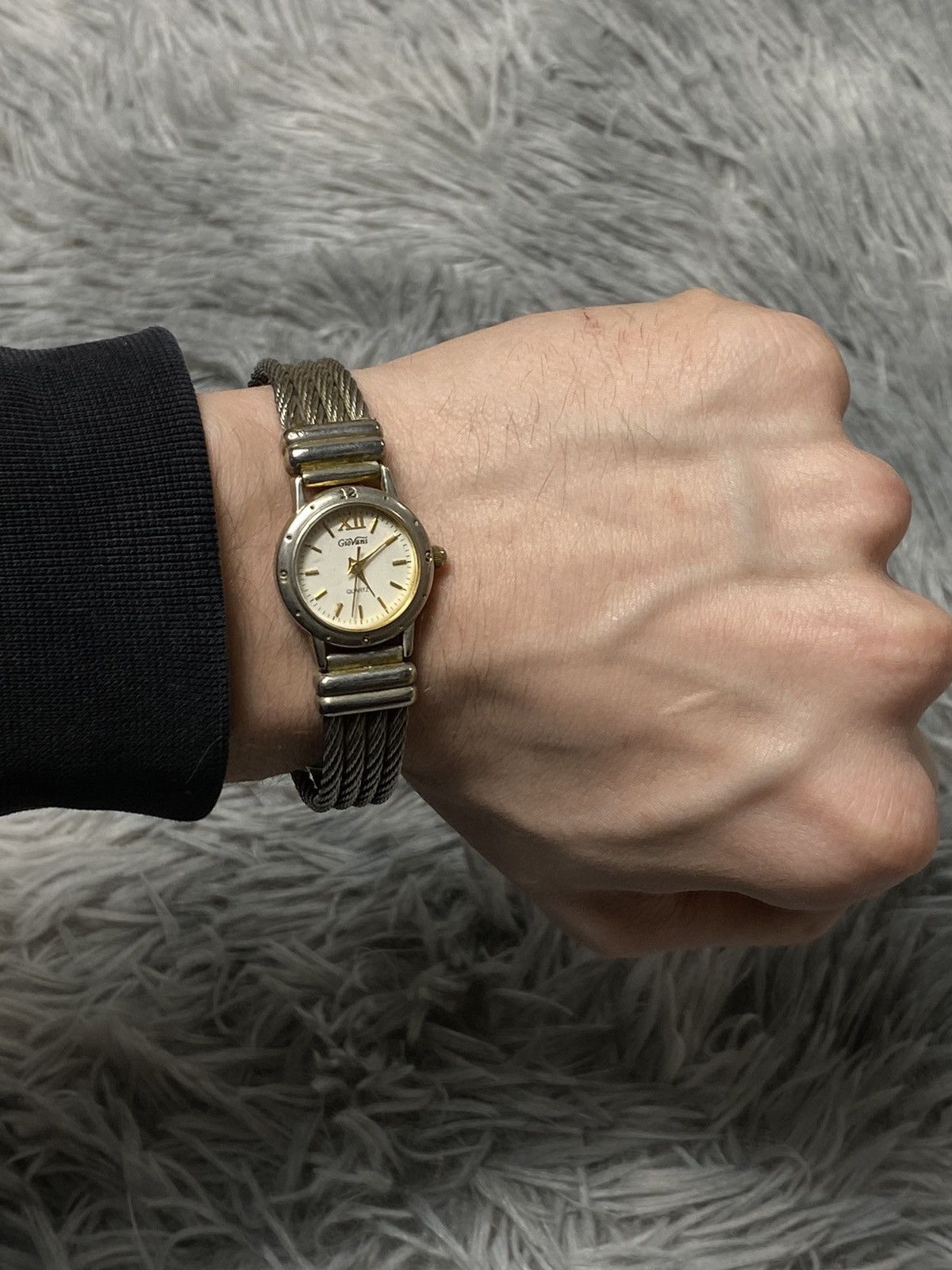 Japanese Brand × Jewelry × Vintage Giovani Quartz Watch with Steel Cable Band | Elegant Design Size ONE SIZE - 13 Thumbnail