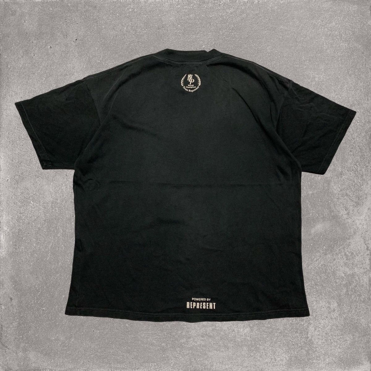 Represent Clo. Represent Medium World Championship Stained Black Tee Size US M / EU 48-50 / 2 - 2 Thumbnail