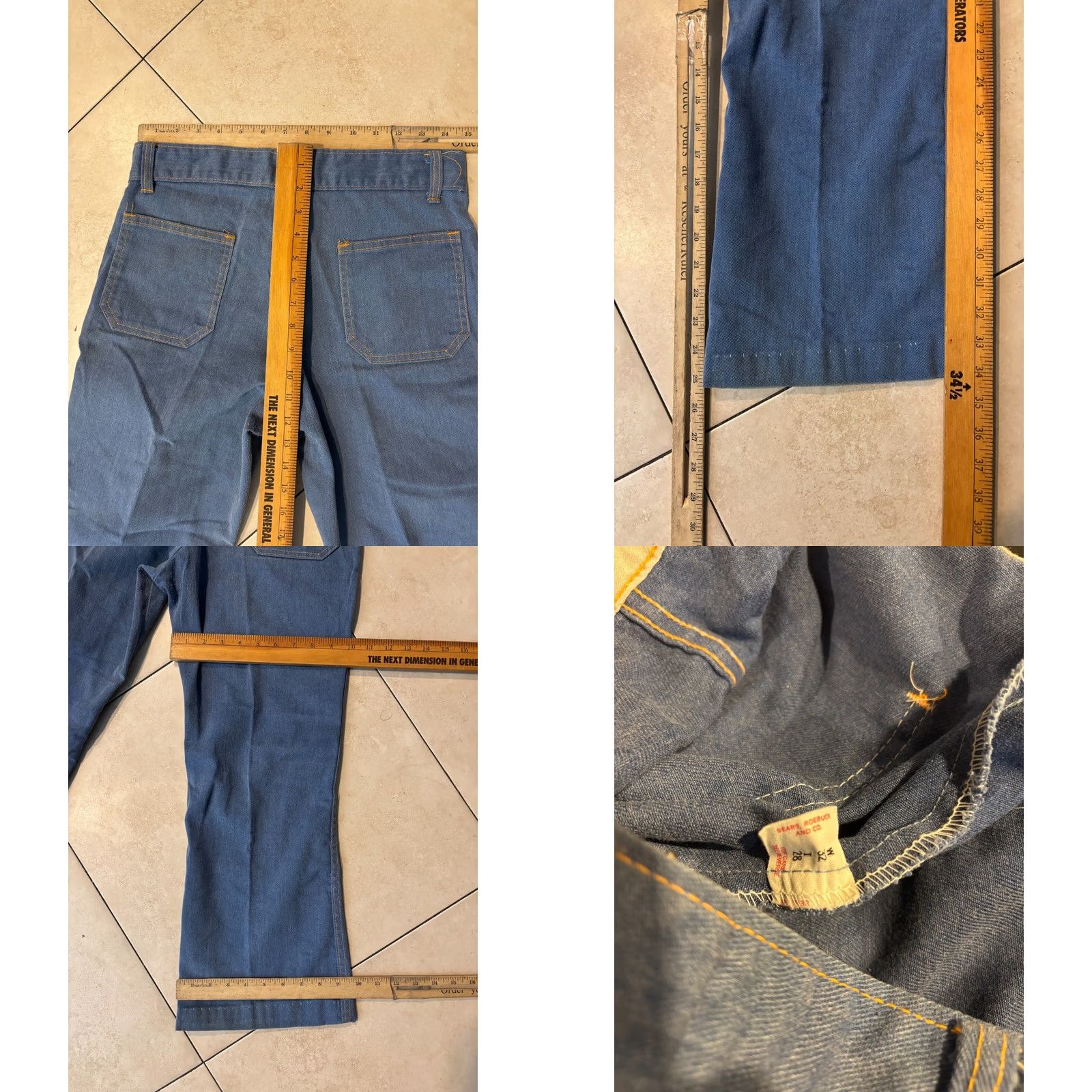 Sears Sears Jeans Blue 70's USA Made Womens Size 32 Denim Inseam 25 Inseam 25"} Size 30" / US 8 / IT 44 - 8 Thumbnail