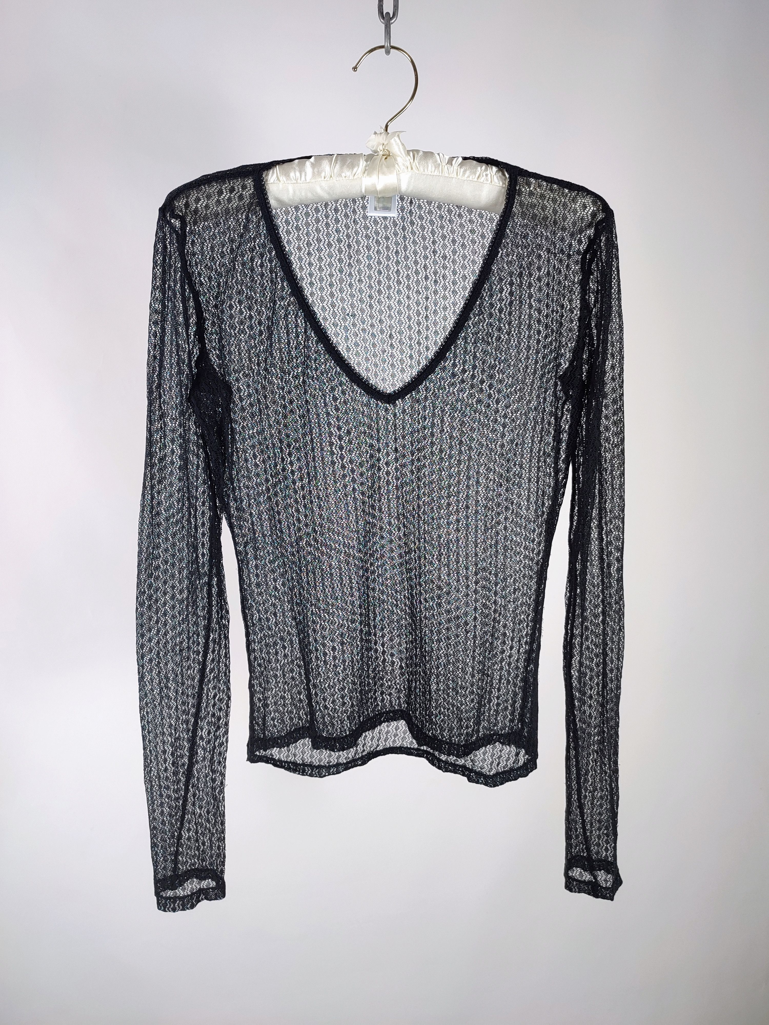 Dolce & Gabbana Dolce Gabbana Sheer Mesh Lace Vintage Top Shirt Size M / US 6-8 / IT 42-44 - 1 Thumbnail