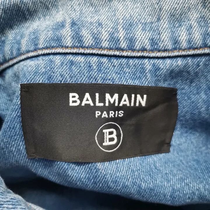 Balmain Balmain SS23 Vintage Denim Long Sleeve Jacket -2507 Size US L / EU 52-54 / 3 - 4 Thumbnail