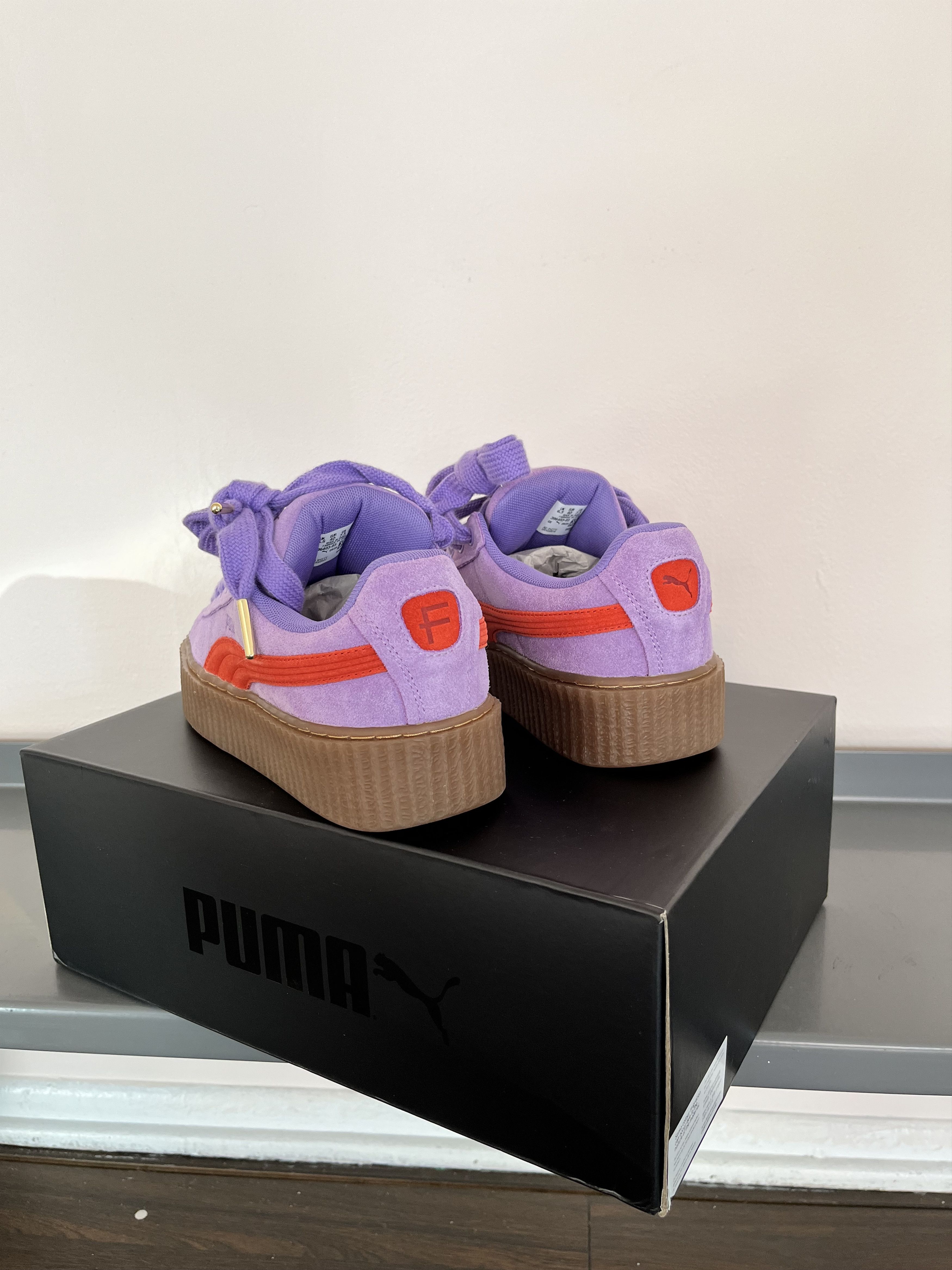 Fenty × Puma Creeper Phatty Suede Sneakers Size US 7.5 / EU 40-41 - 3 Thumbnail