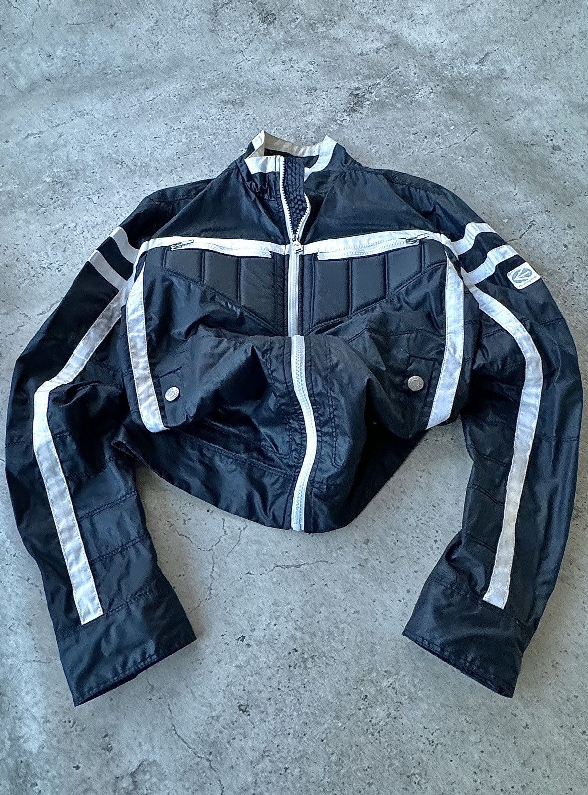 Vintage Japanese 3D Puff Pocket Energie Racing Jacket