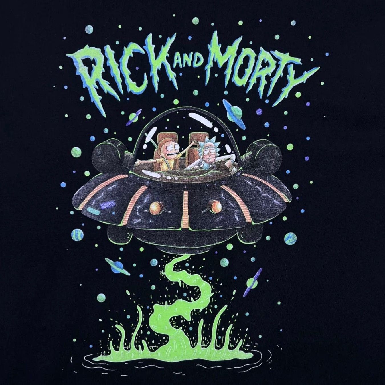 Swims Adult Swim Rick And Morty Sci-Fi Cartoon TV Show Graphic Black T-Shirt Large Mens Regular Cotton Size US L / EU 52-54 / 3 - 3 Thumbnail