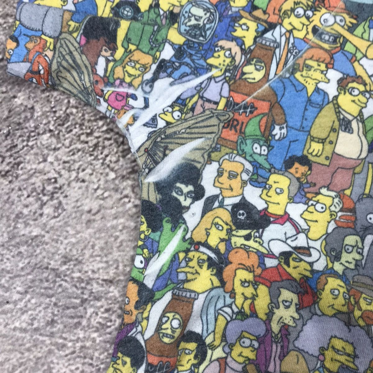 Vintage Vintage 90s All Over Print Simpsons Graphic Tee Streetwear X Size US XL / EU 56 / 4 - 5 Thumbnail