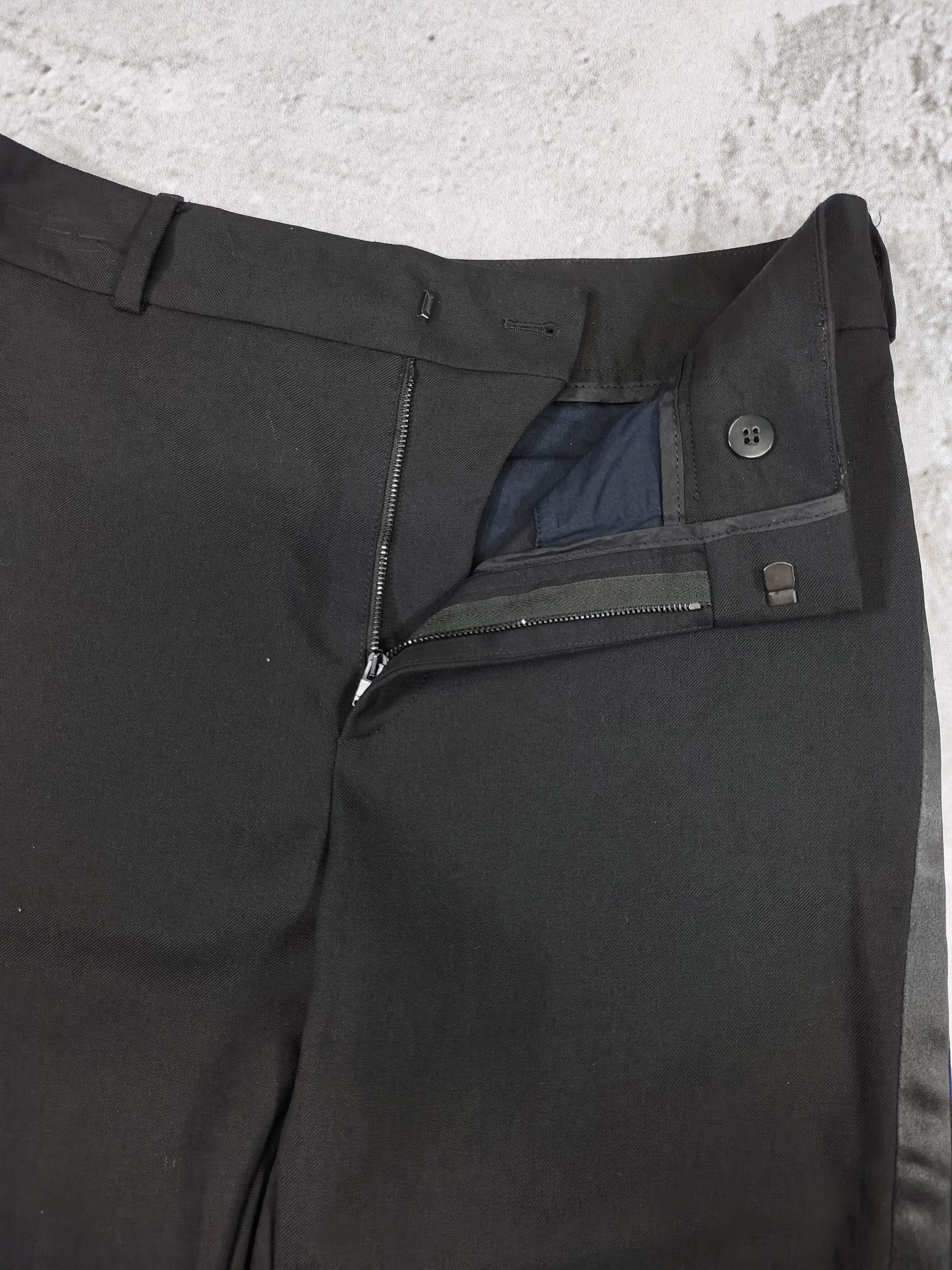 Saint Laurent Paris FW17 Saint Laurent- Bermuda Tuxedo Striped Wool Shorts Size 29" - 4 Thumbnail