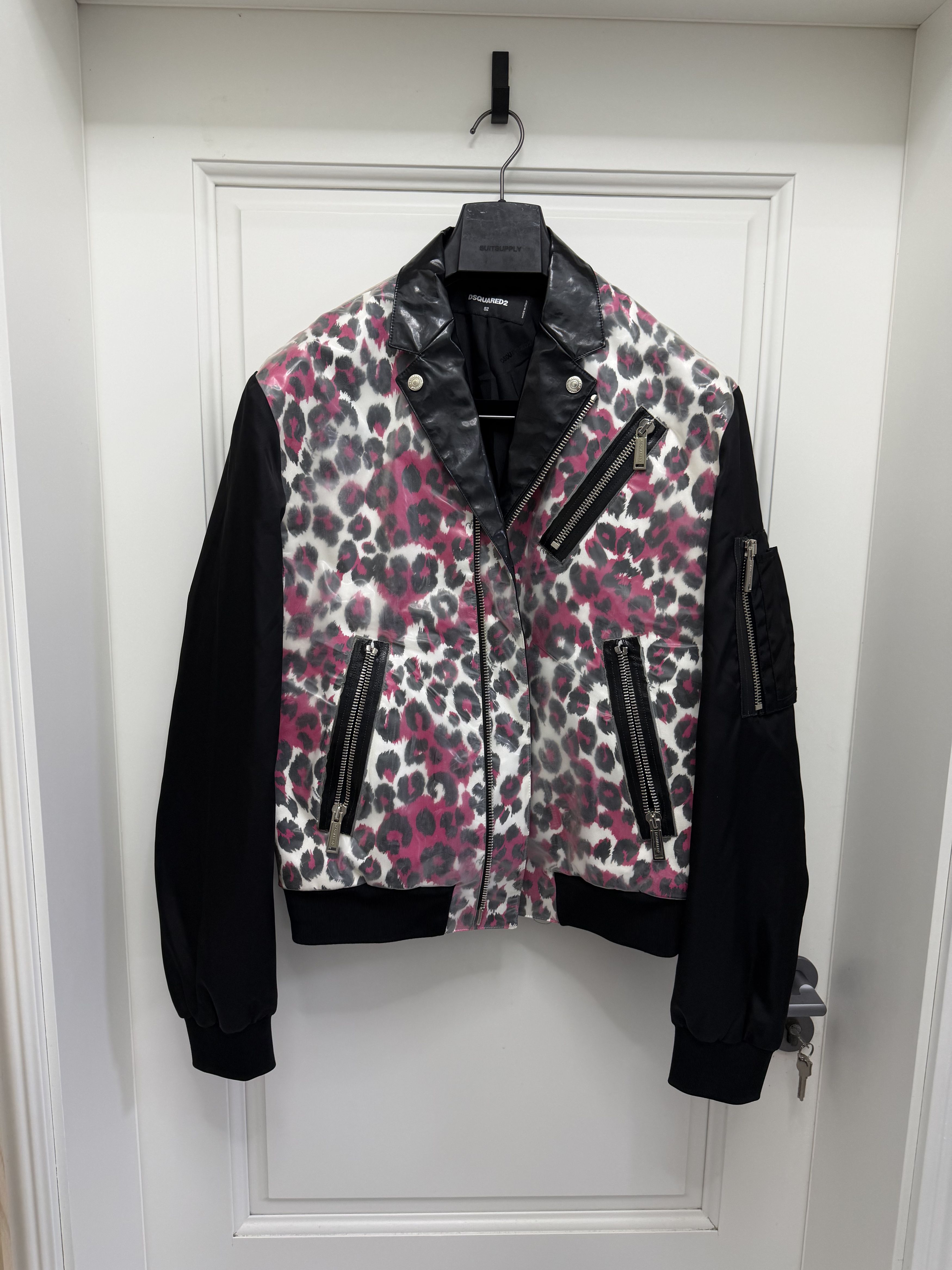 Dsquared2 dsquared2 leather jacket coat bomber biker jacket Size US L / EU 52-54 / 3 - 1 Thumbnail