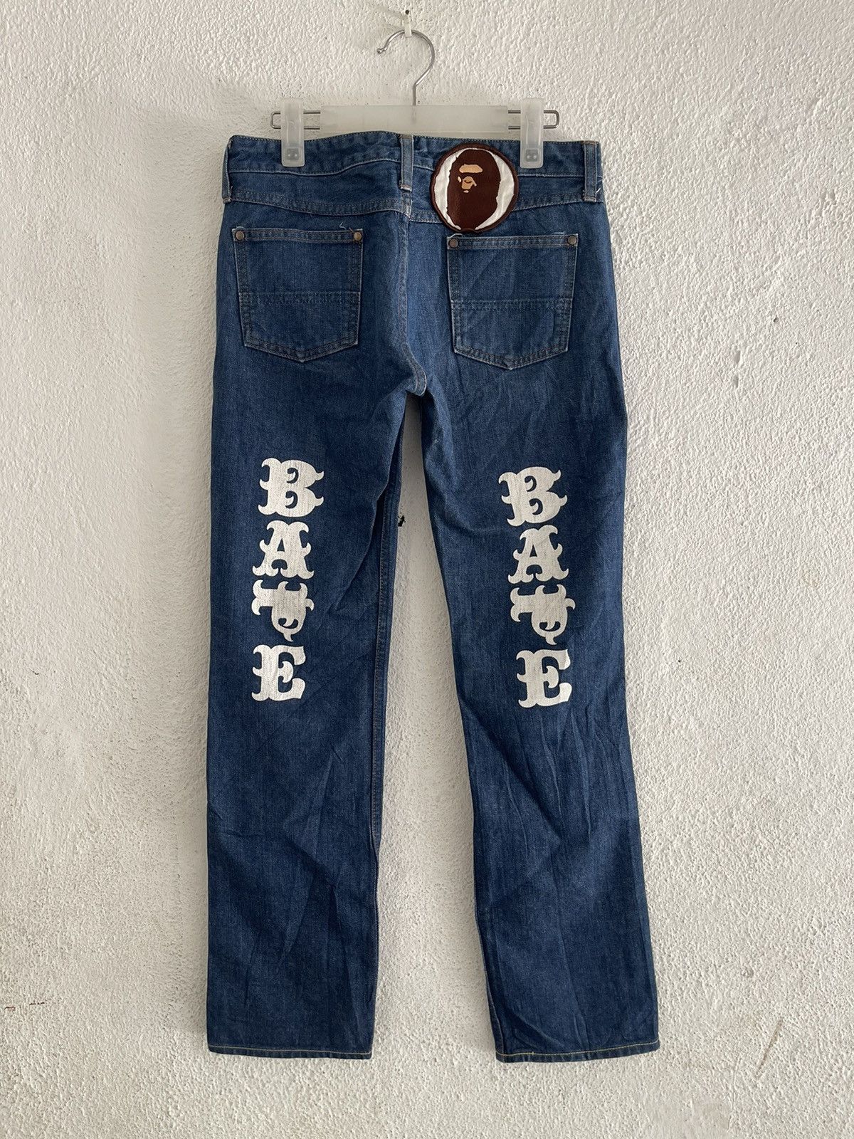 Bape Bape OG Spellout Logo Denim Size 30" / US 8 / IT 44 - 1 Thumbnail