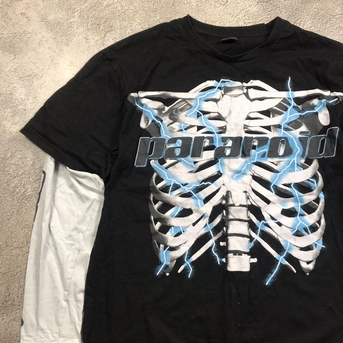 Vintage Vintage Y2K Skeleton Graphic Tee Layered Skate Streetwear M Size US M / EU 48-50 / 2 - 2 Thumbnail