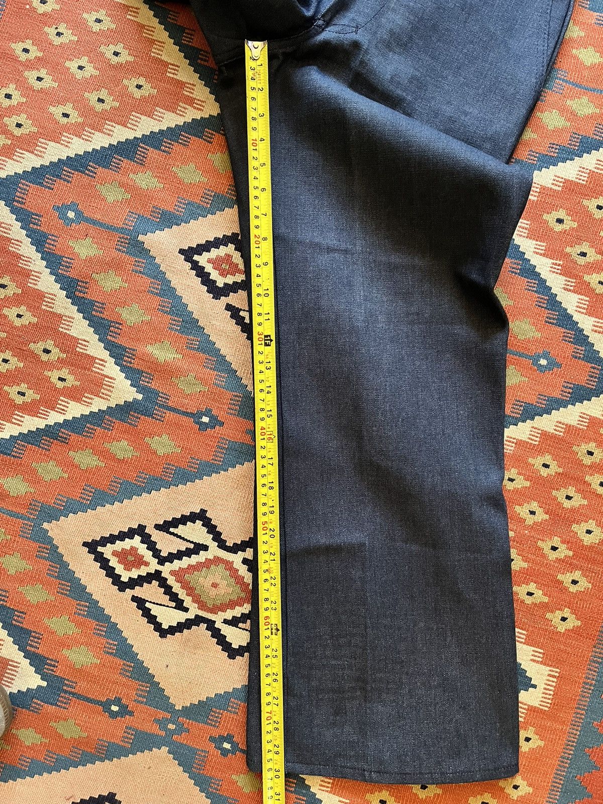 Vintage Vintage wide leg raw sanforized denim RARE Size US 34 / EU 50 - 6 Thumbnail
