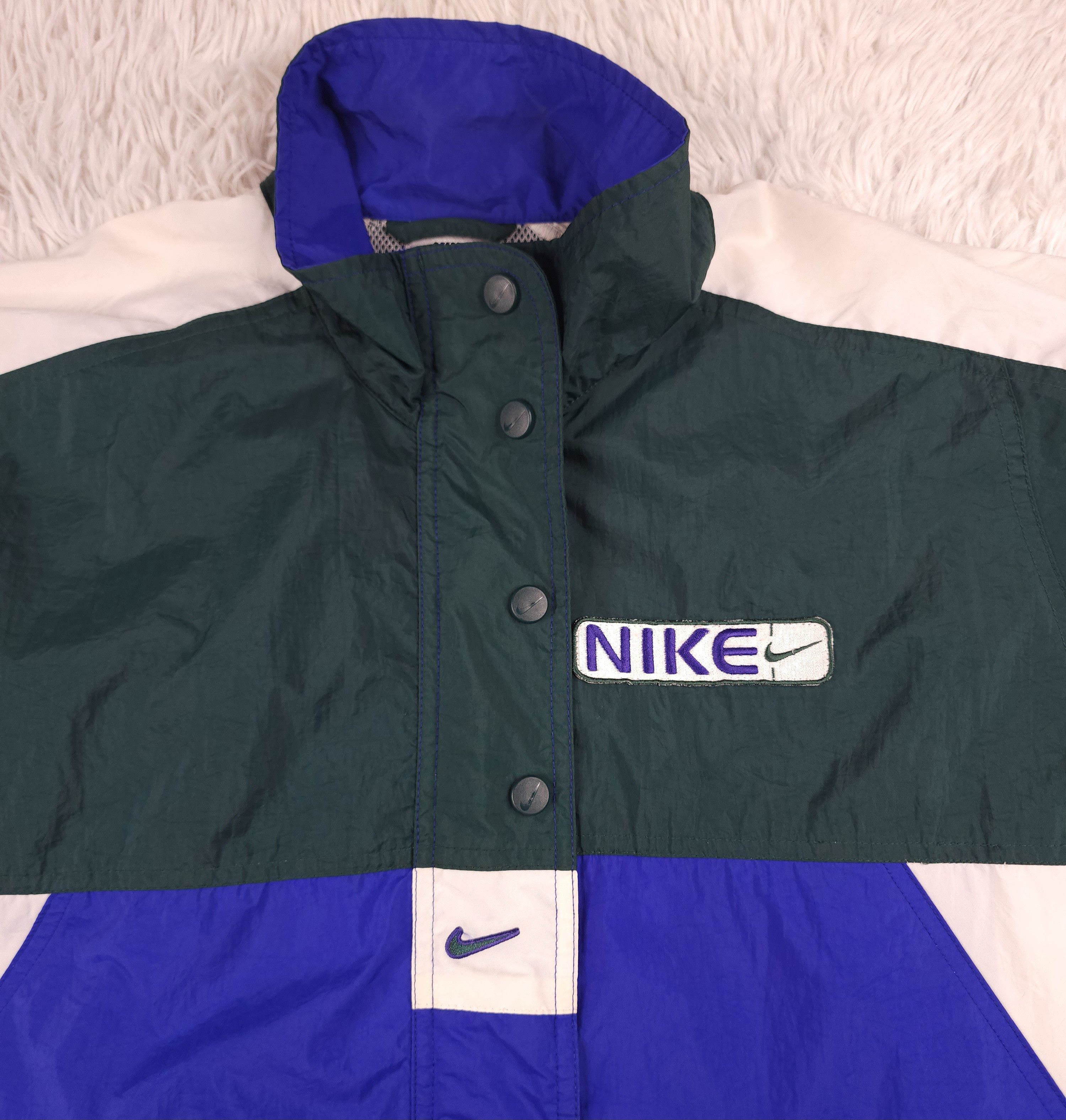 Nike Vintage Nike full zip windbreaker track jacket Size US M / EU 48-50 / 2 - 5 Thumbnail