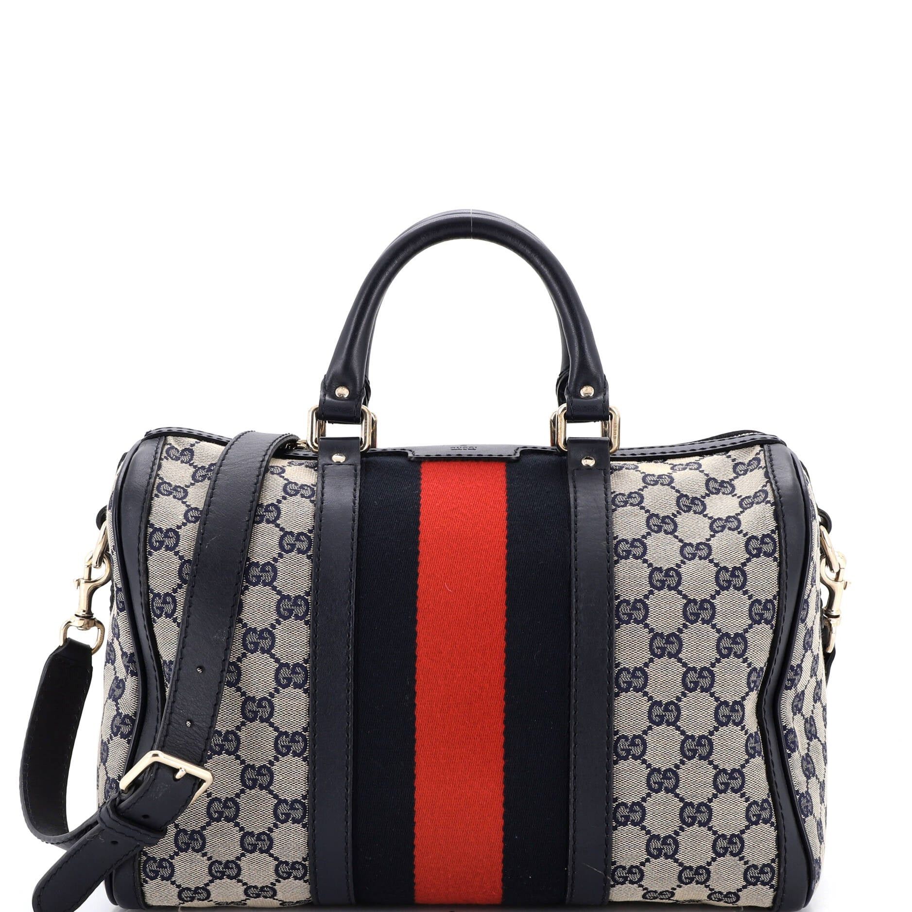Gucci Vintage Web Boston Bag Size ONE SIZE - 1 Thumbnail