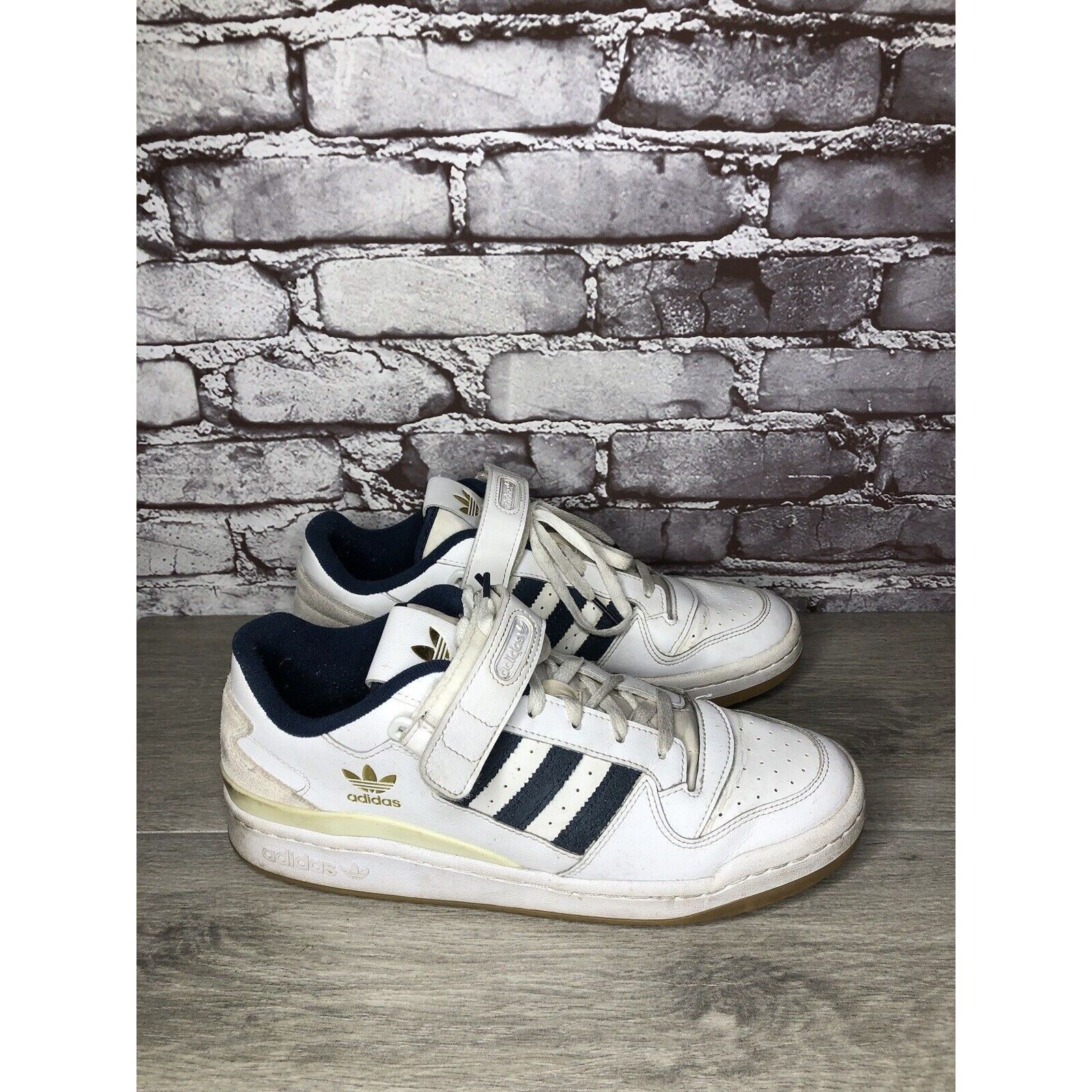 Adidas Adidas Originals Forum Low GY2648 White Navy Gum Basketball Size US 10.5 / EU 43-44 - 15 Thumbnail