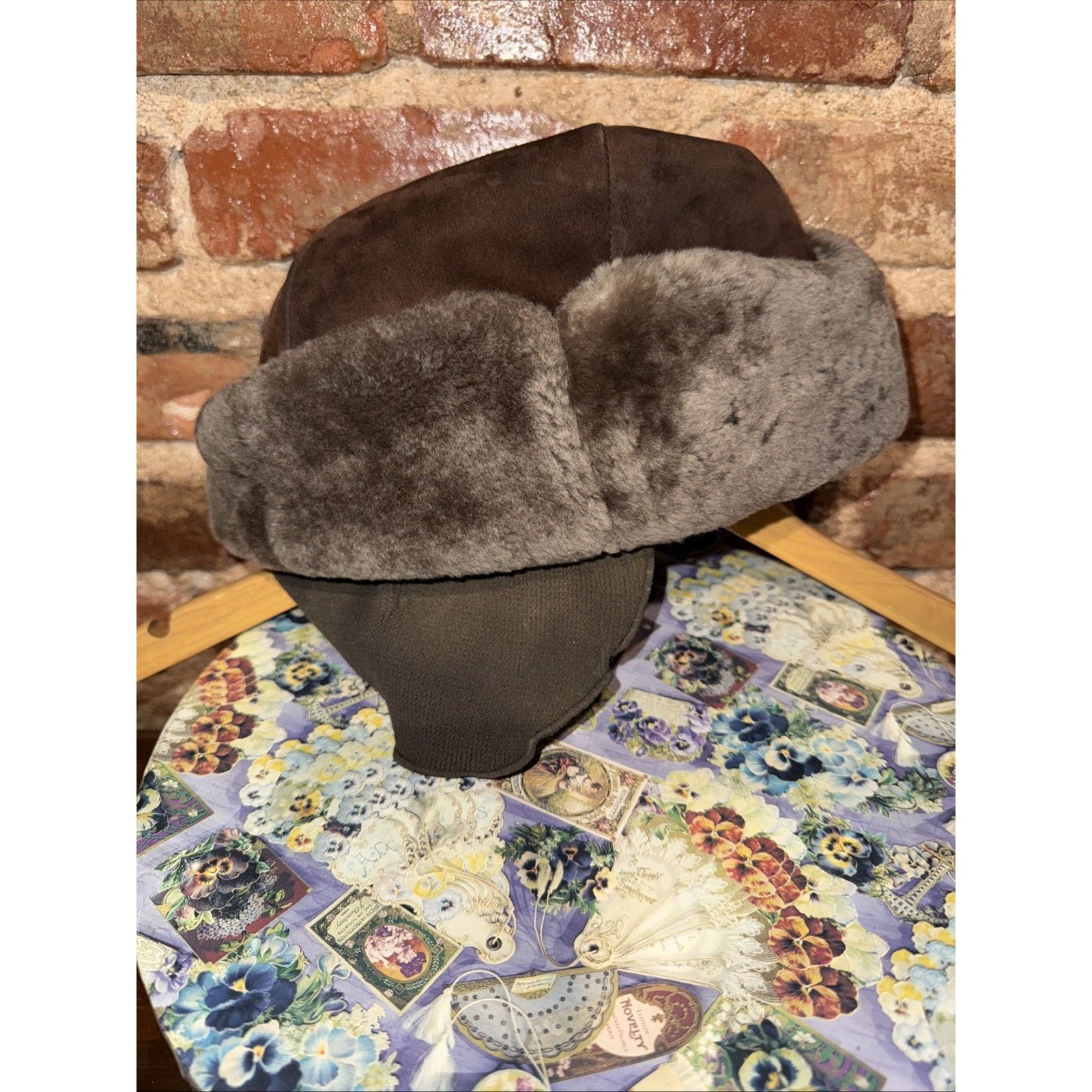 & Other Stories Vintage Men’s Russian Aviator Sheepskin Leather Hat Sz Sm Size ONE SIZE - 2 Thumbnail