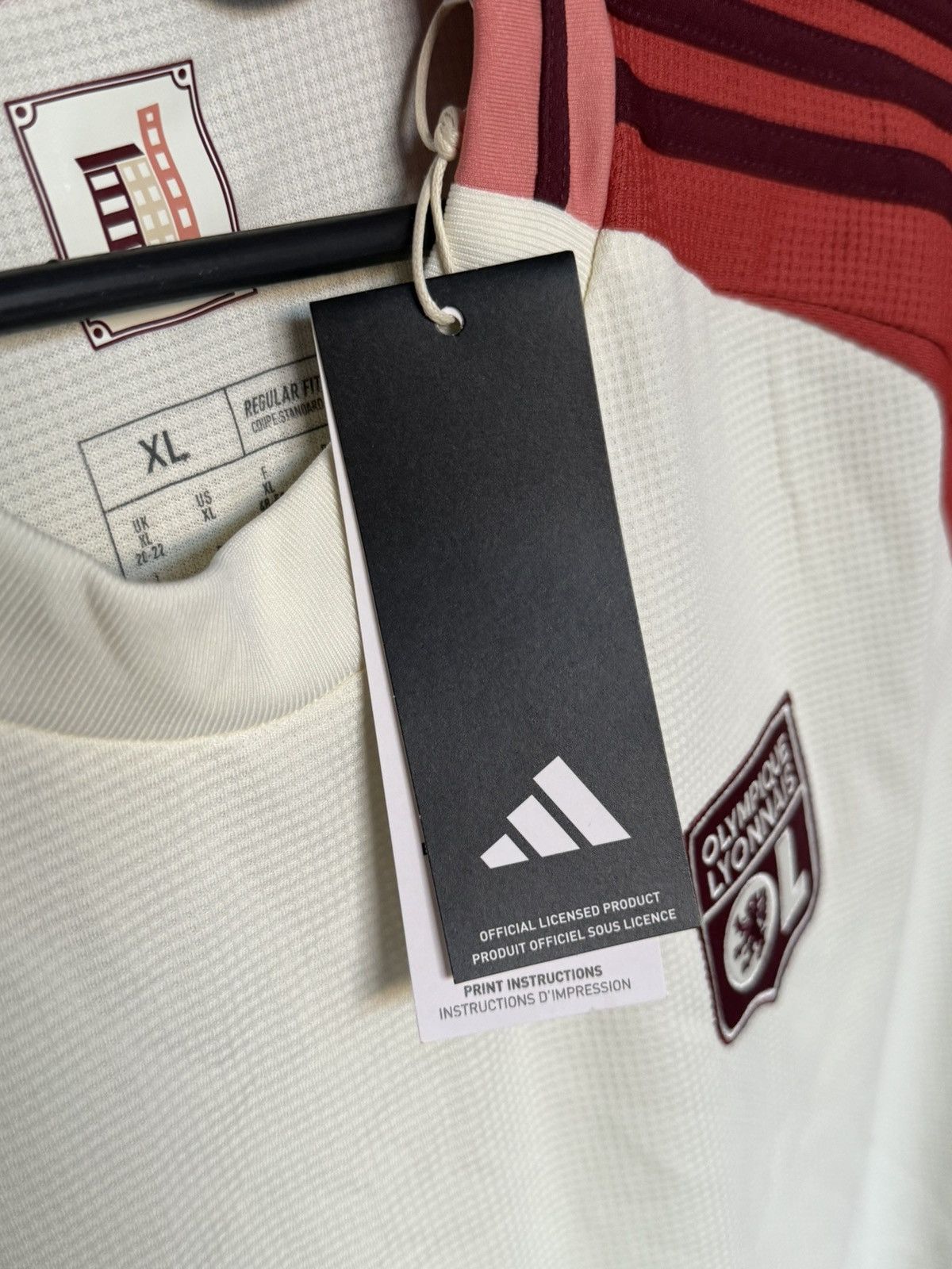 Adidas New Olympique Lyon 24/25 Third Football Jersey T-Shirt Size XL / US 12-14 / IT 48-50 - 8 Thumbnail
