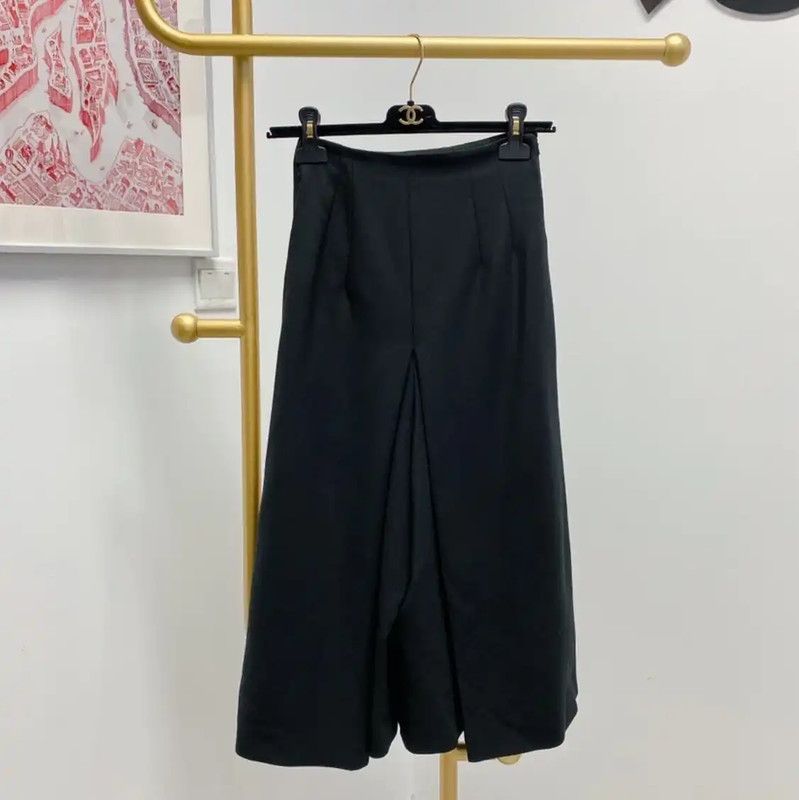 Max Mara MaxMara Casual Black Wool Trousers for Women 0089 Size 23" - 1 Thumbnail