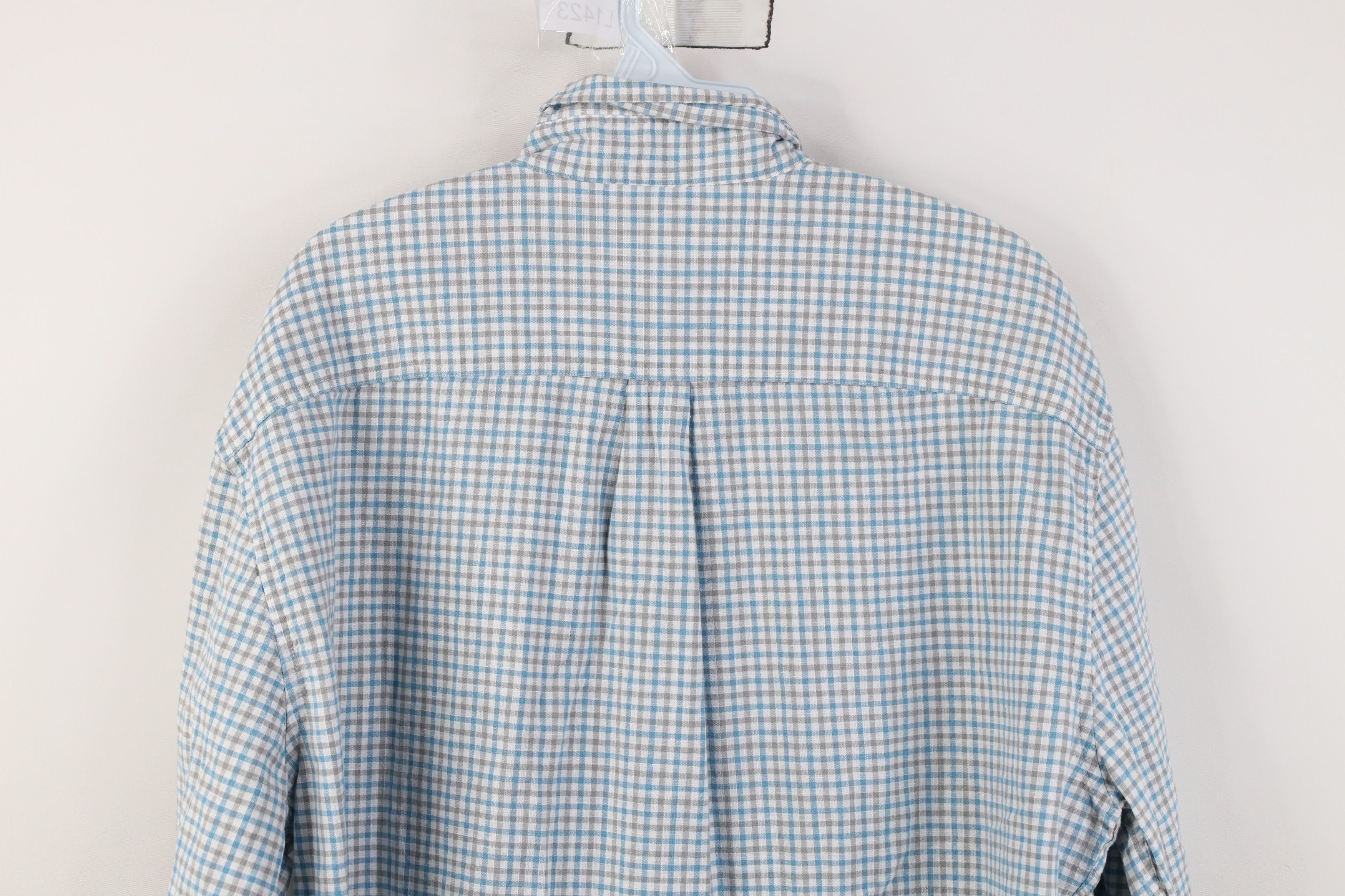 johnnie-O Johnnie O Hangin Out Weave Collared Button Down Shirt Plaid Size US XL / EU 56 / 4 - 11 Thumbnail