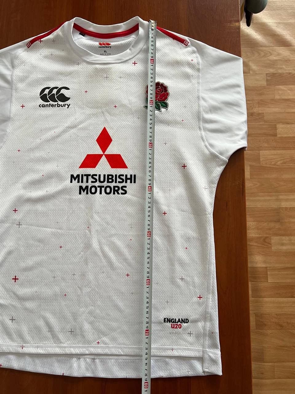 2018 ENGLAND #16 MATCH WORN PLAYER ISSUED U20 RUGBY SHIRT XL