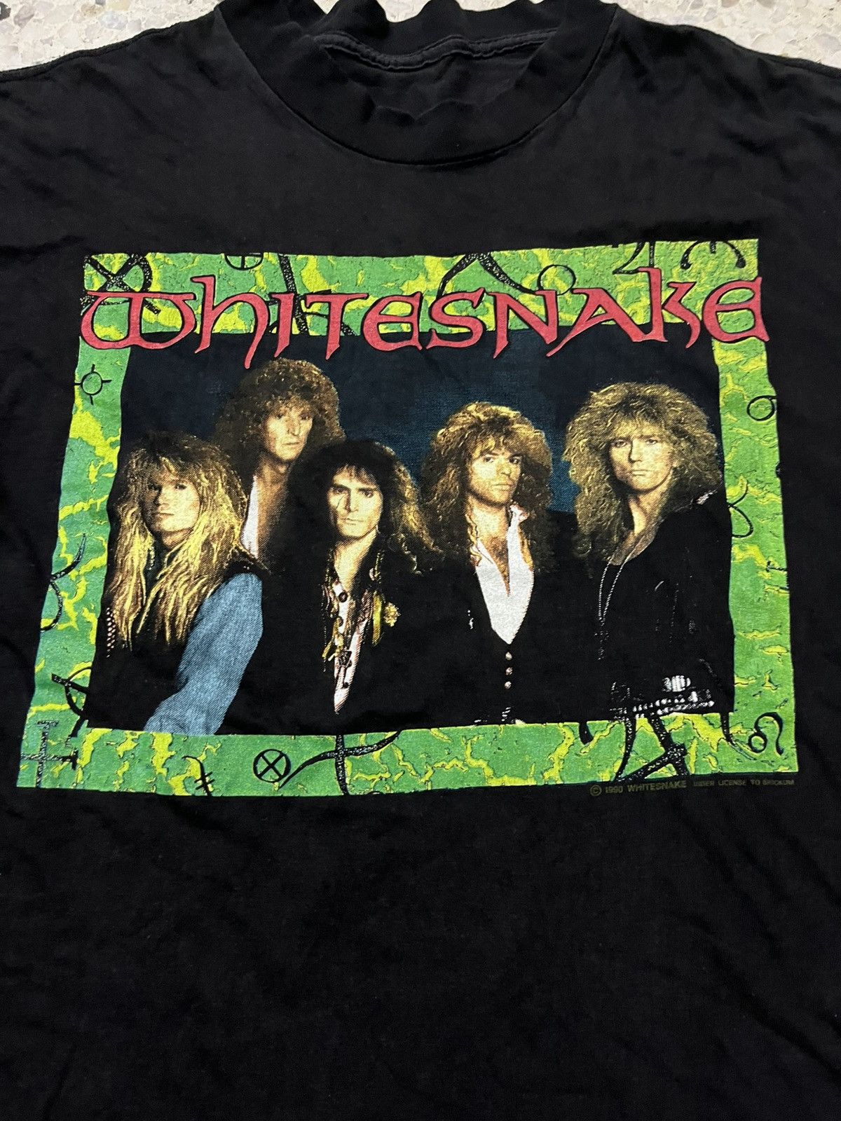 Band Tees Vintage 90s band white snake t-shirt Size US L / EU 52-54 / 3 - 3 Thumbnail