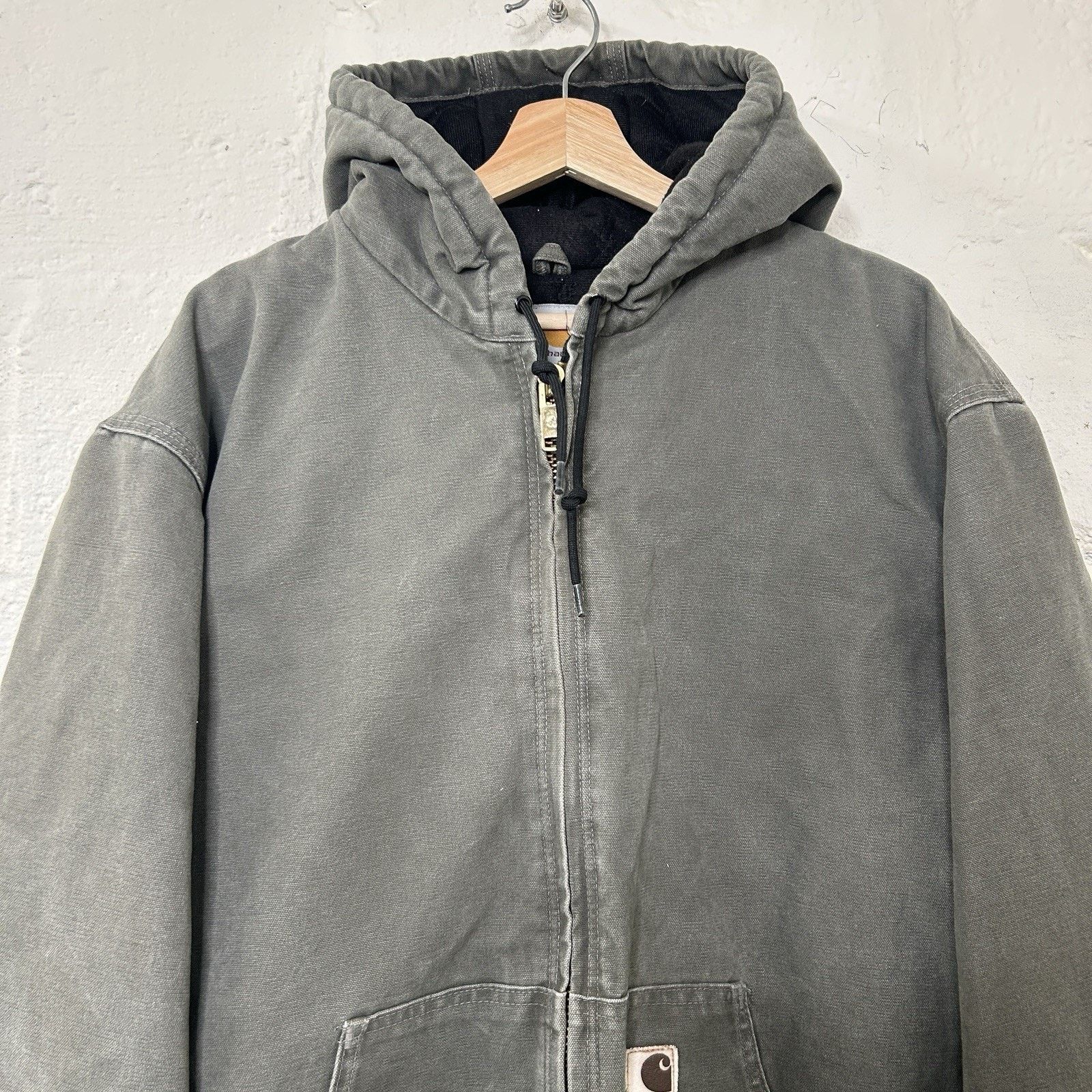 Carhartt Vintage Carhartt Quilted Hooded Active Jacket “Sage” J142 Size US XL / EU 56 / 4 - 3 Thumbnail