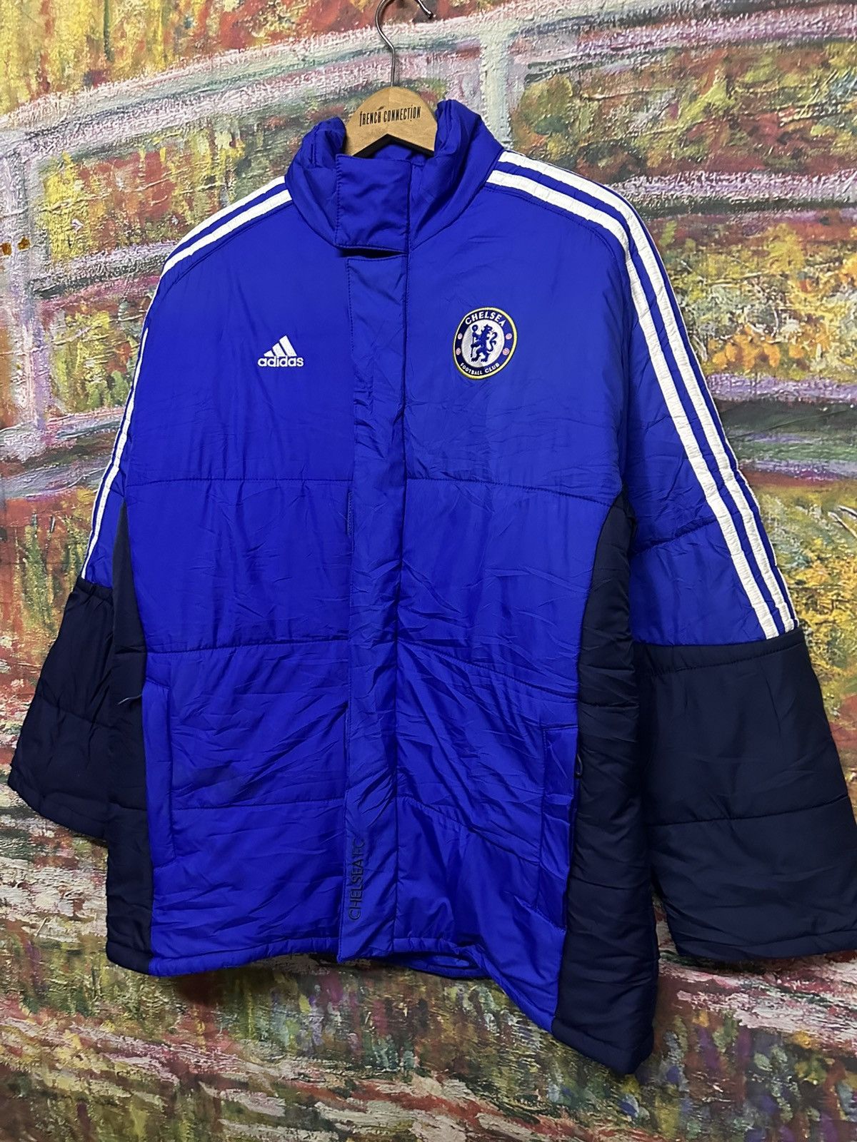 Chelsea Soccer Chelsea Adidas Puffer Jacket Blue 08/07 Size US L / EU 52-54 / 3 - 4 Thumbnail