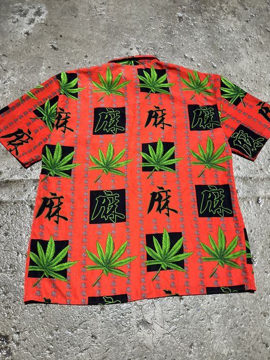 Vintage Crazy Vintage Y2K Weed Button Down Shirt Drug RX JNCO | Grailed