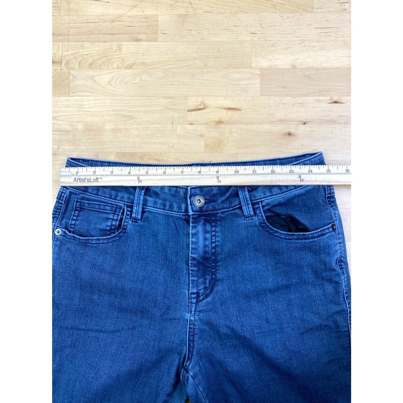 Prana prAna Kayla Jeans Womens 8/29 Blue Denim Slim Skinny Stretch Pockets 28 in Regular 8 Size 30" / US 8 / IT 44 - 7 Thumbnail