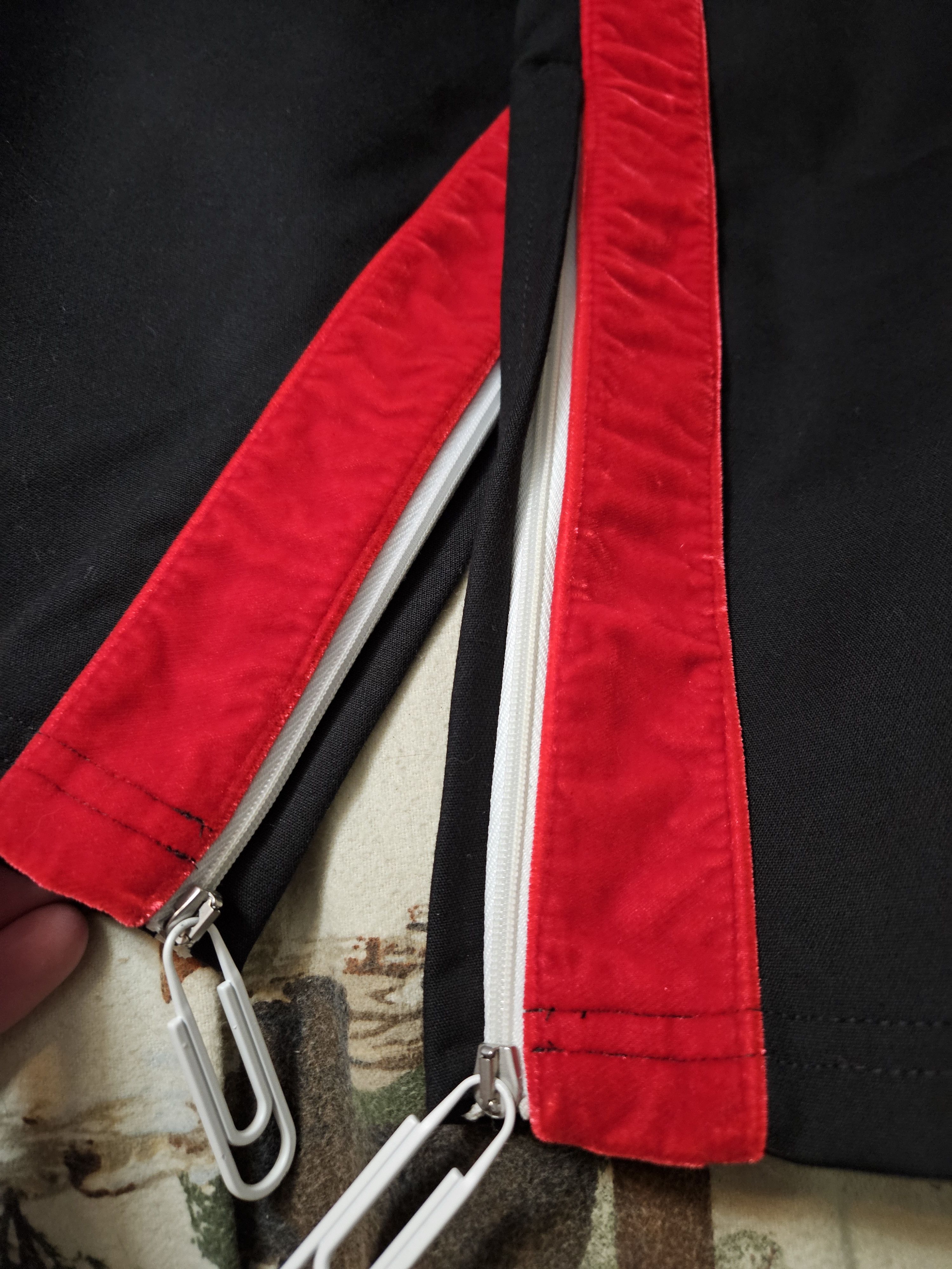 Off-White Theophilus London for Bebey Velour Stripe Black Sweatpants Size US 30 / EU 46 - 3 Thumbnail