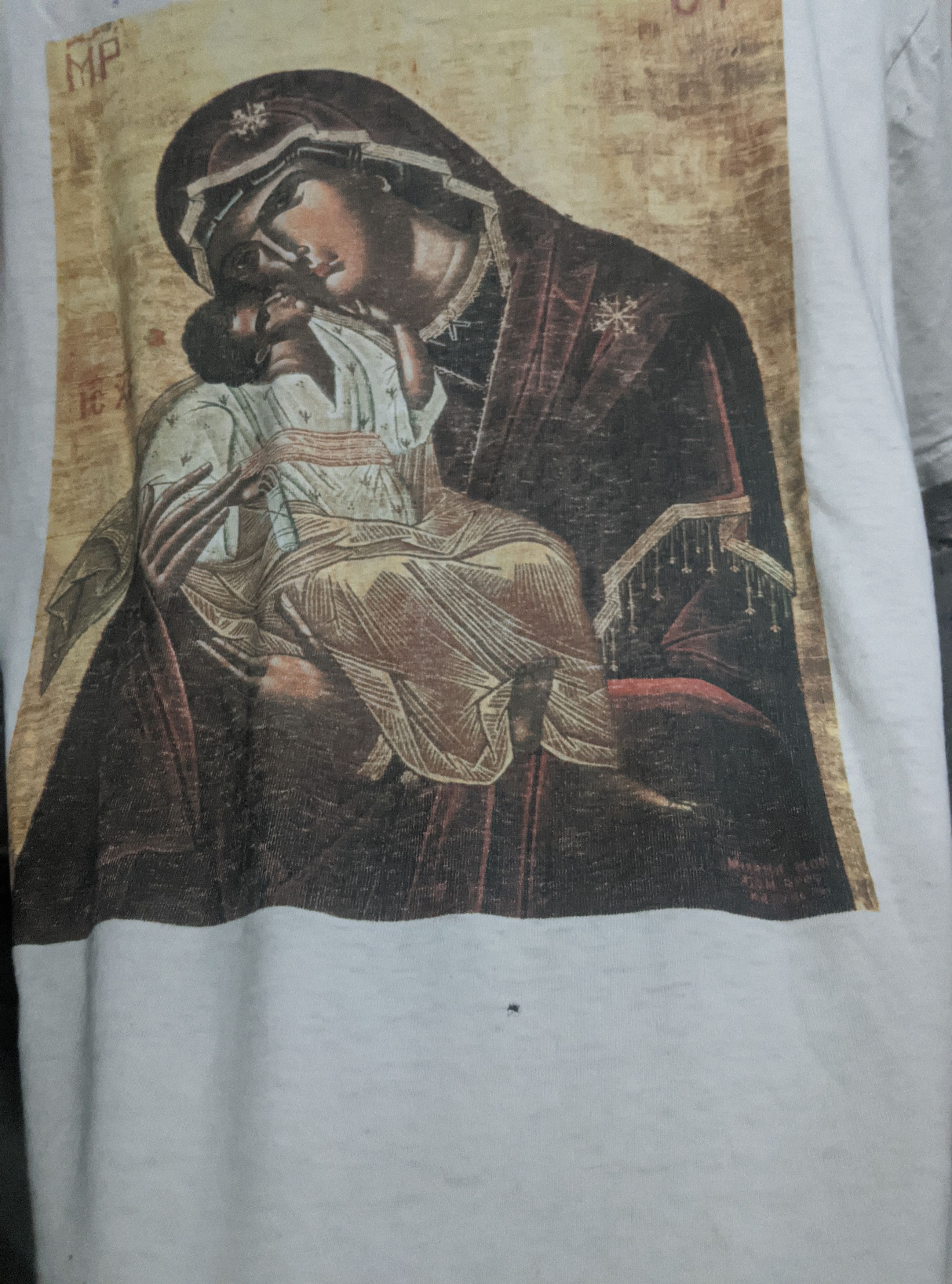 Vintage Vintage 90s thrashed virgin byzantine art distressed ERD Size US XL / EU 56 / 4 - 14 Thumbnail