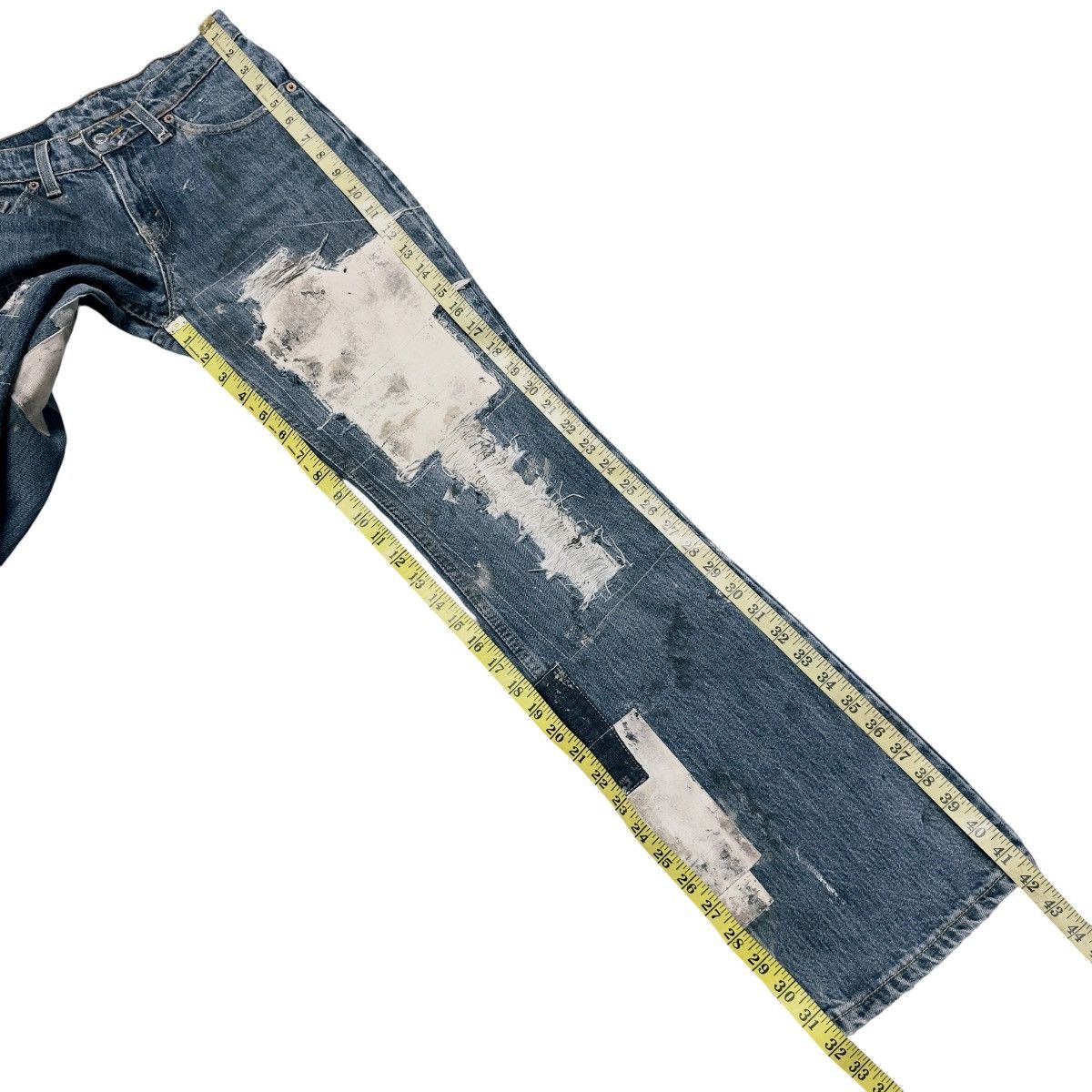 Levi's Vintage Levis 517 Distressed Denim Flare Jeans Hedi Slimane Size US 28 / EU 44 - 9 Thumbnail