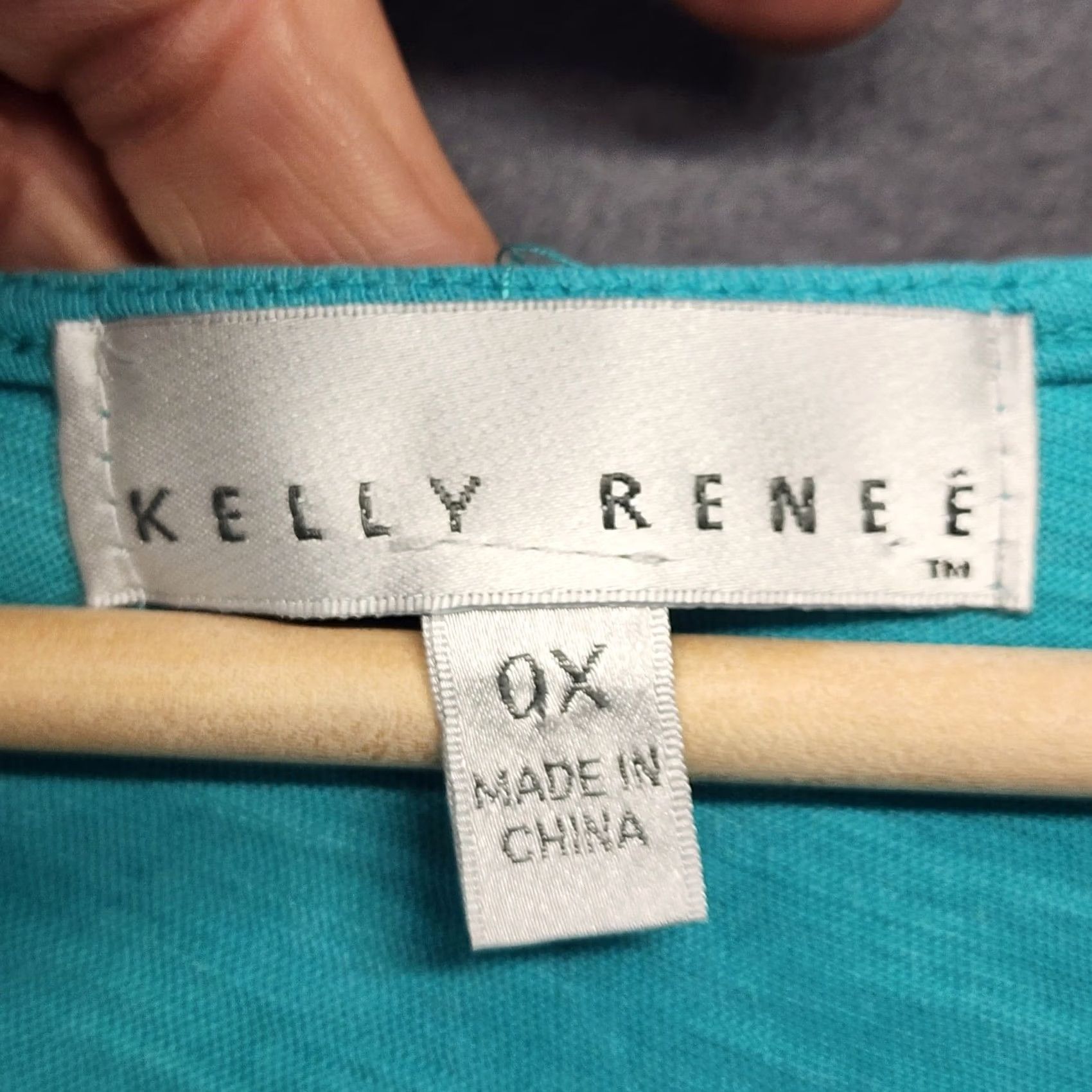 Altea Kelly Renee Tank Top Womens 0X Teal Embroidered Sleeveless Boho Lightweight Shirt Adults Womens Size XL / US 12-14 / IT 48-50 - 3 Thumbnail