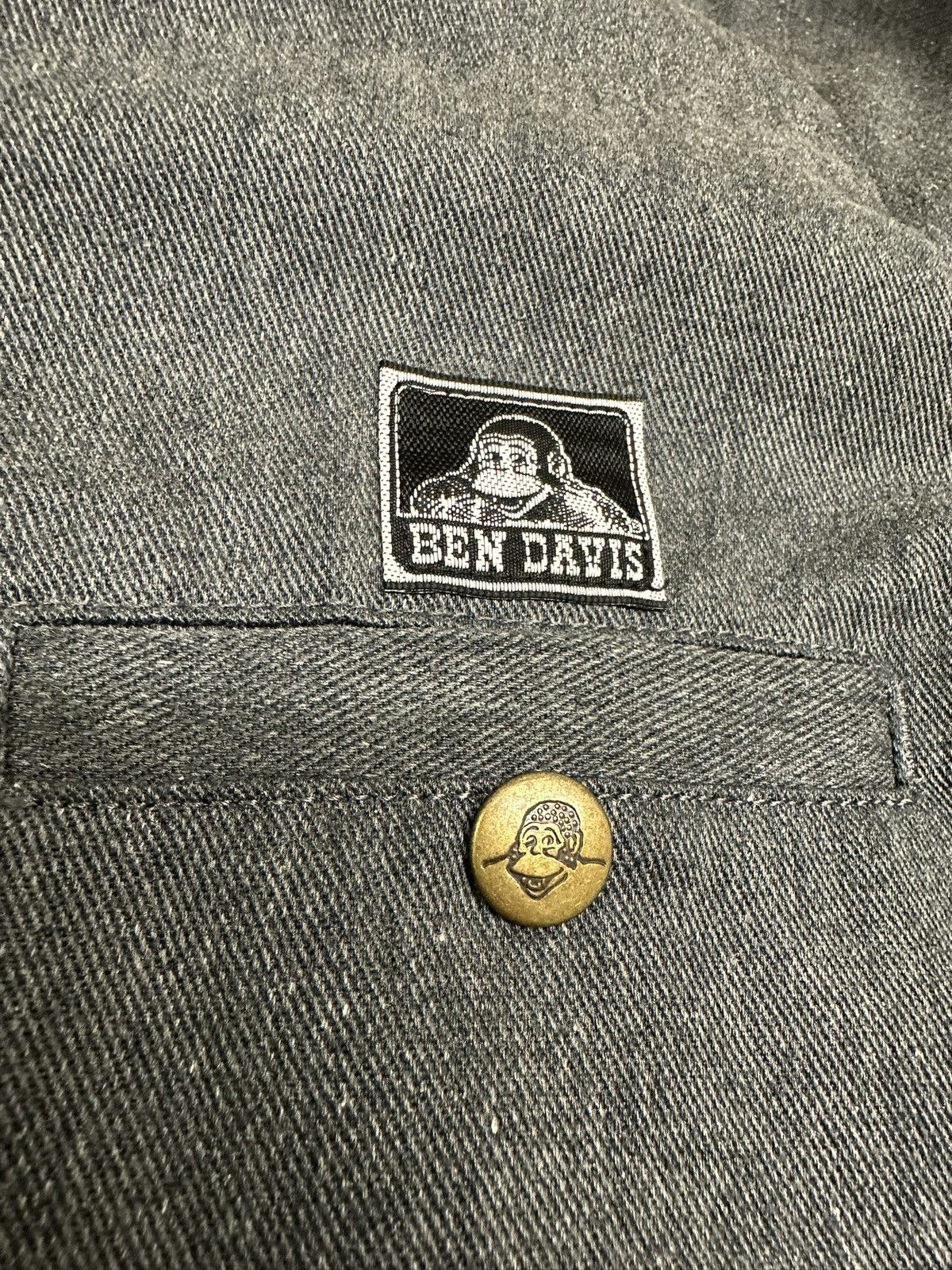 Ben Davis RARE JAPAN BEN DAVIS MEN’S COLLARLESS DENIM JACKET Size US L / EU 52-54 / 3 - 5 Thumbnail
