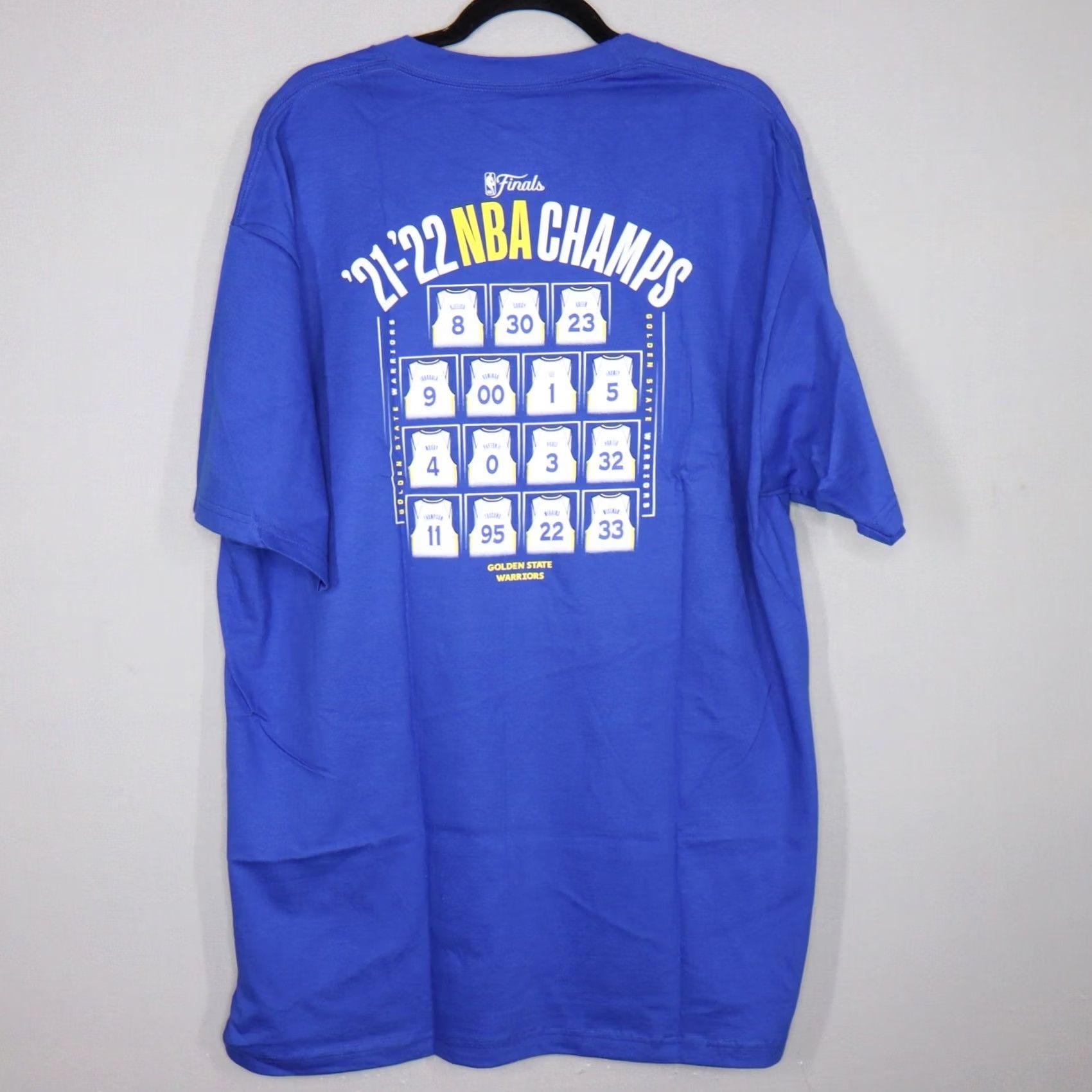 Vintage Fanatics NBA Champs Golden State Warriors NBA 2021 2022 T-Shirt Men's XLT 1X Blue Crew Neck Short Sleeve Cotton Tagless Size US XL / EU 56 / 4 - 4 Thumbnail