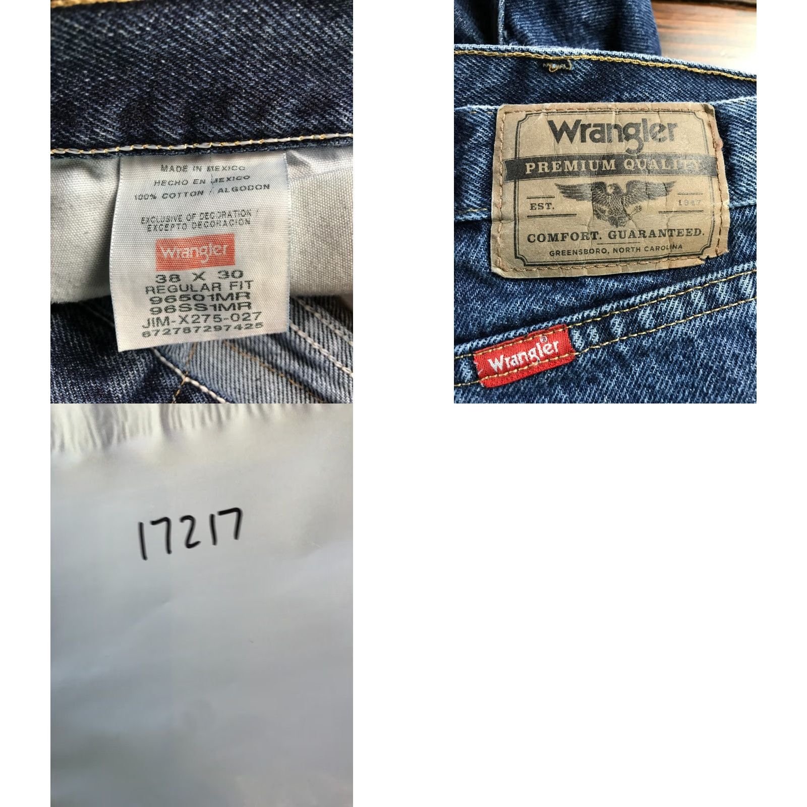 Wrangler Wrangler Jeans Men 38x30 Blue Denim Regular Fit Pockets Verte? (No) Size US 38 / EU 54 - 8 Thumbnail