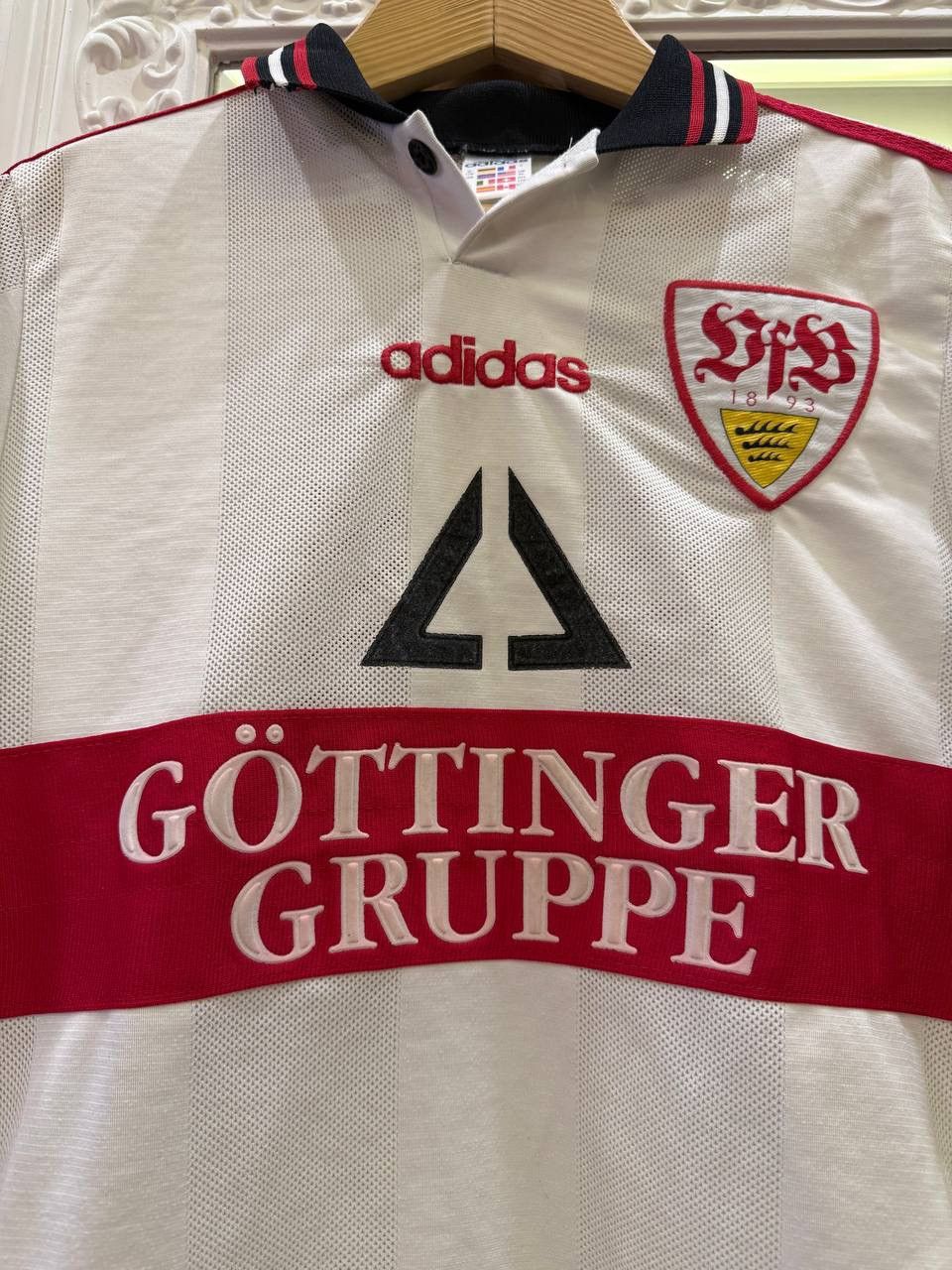 Adidas STUTTGART 1997 1998 VINTAGE FOOTBALL SHIRT SOCCER JERSEY Size US XL / EU 56 / 4 - 2 Thumbnail
