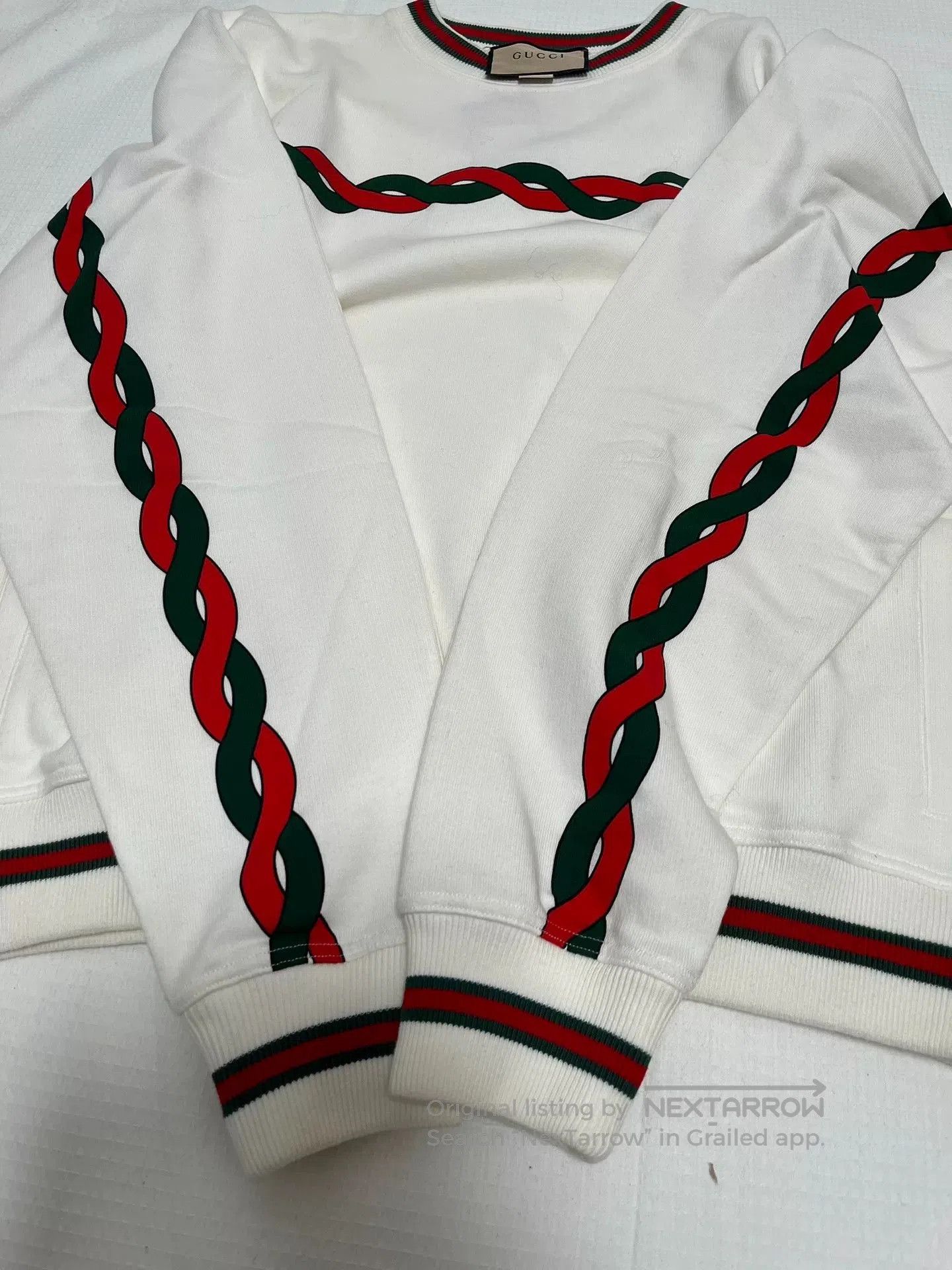 Gucci Gucci White Crewneck Sweatshirt S. Size US S / EU 44-46 / 1 - 4 Thumbnail