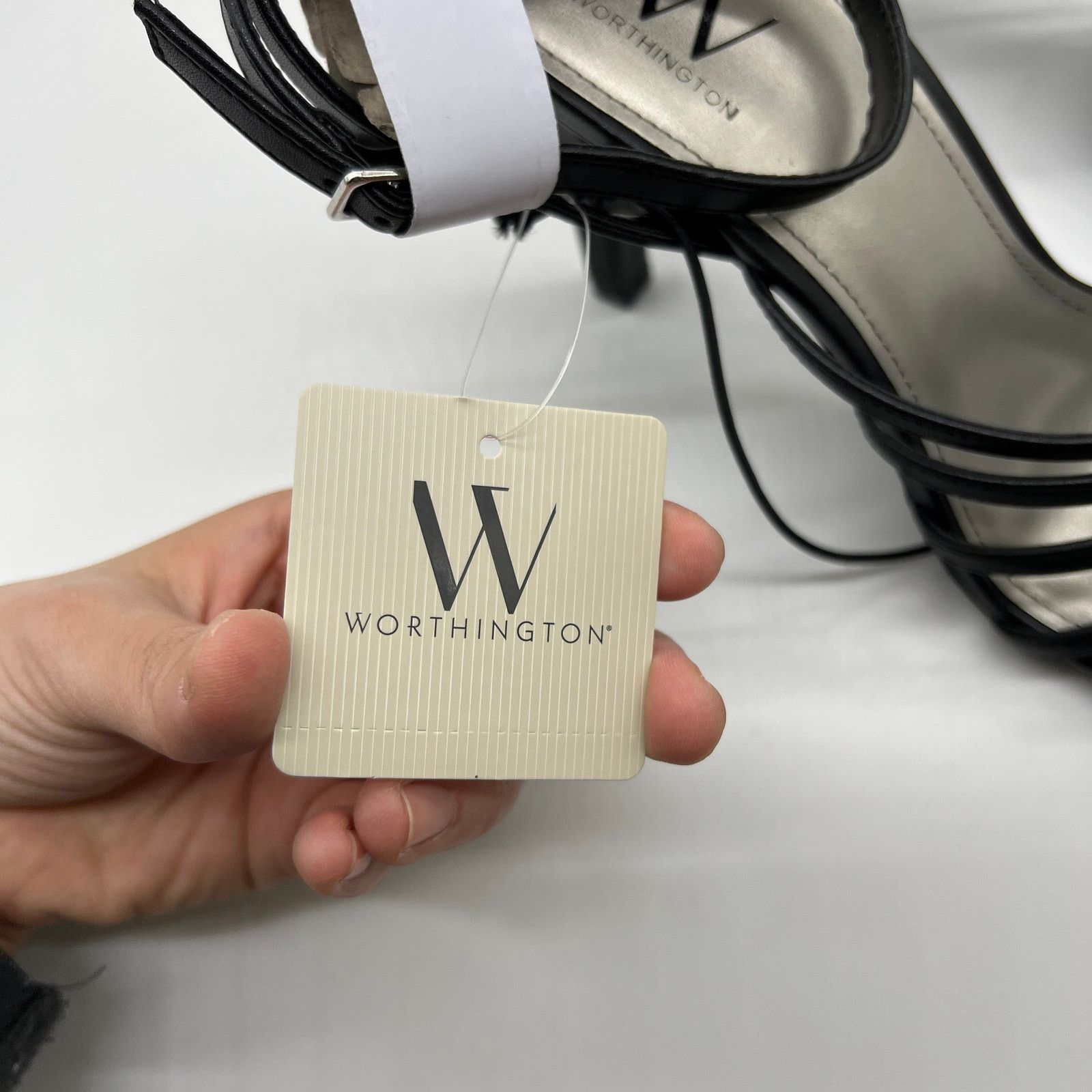 Other Worthington Women Shoes Estero Black Heeled Sandals Size 10M Size US 10 / IT 40 - 4 Thumbnail