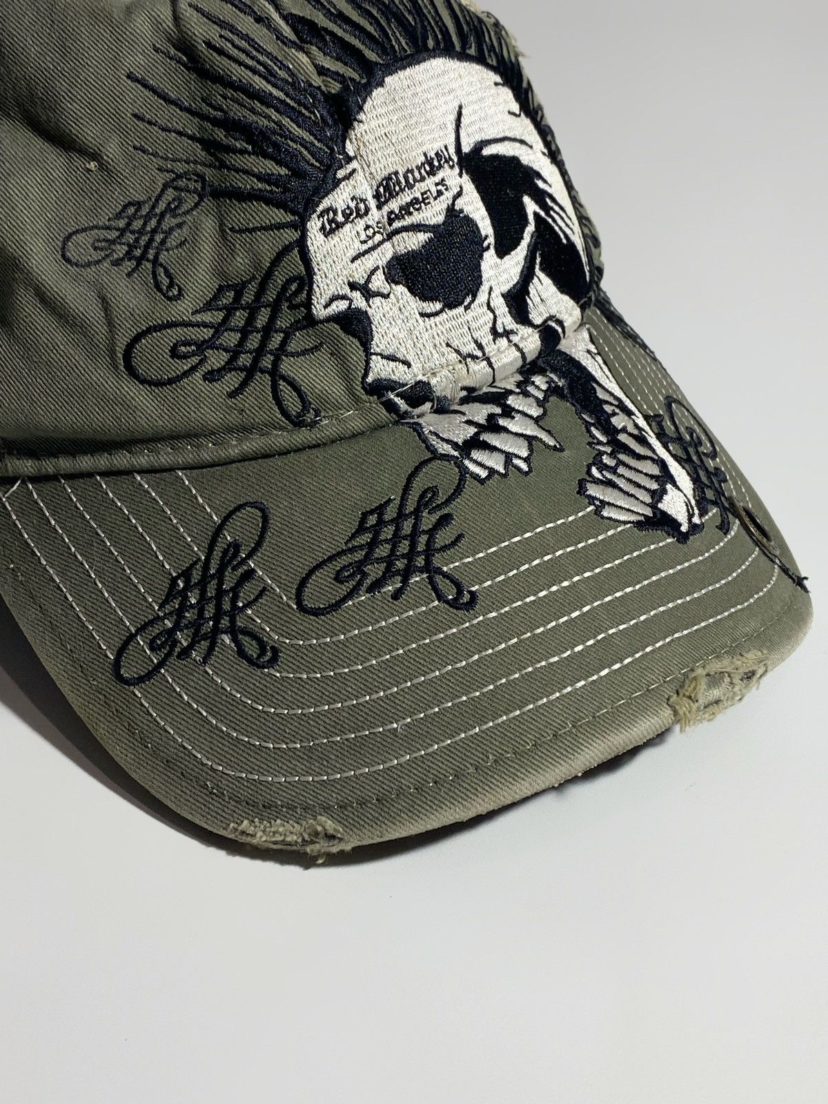 Other 🔥 RED MONKEY SKULL TRUCKER HAT VINTAGE LOS ANGELES VIBES Size ONE SIZE - 5 Thumbnail