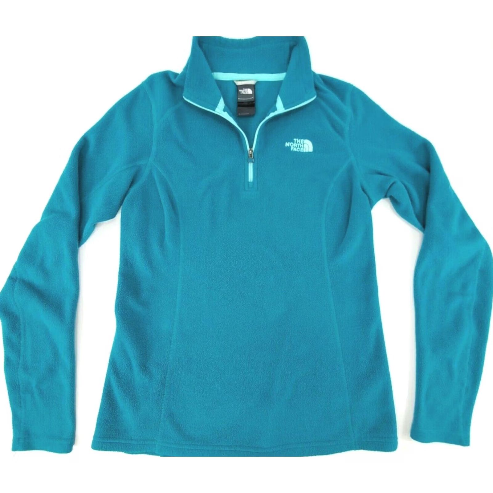 The North Face The North Face Pullover Fleece Midweight Quarter Zip Teal Green-Blue S Womens Size S / US 4 / IT 40 - 2 Thumbnail